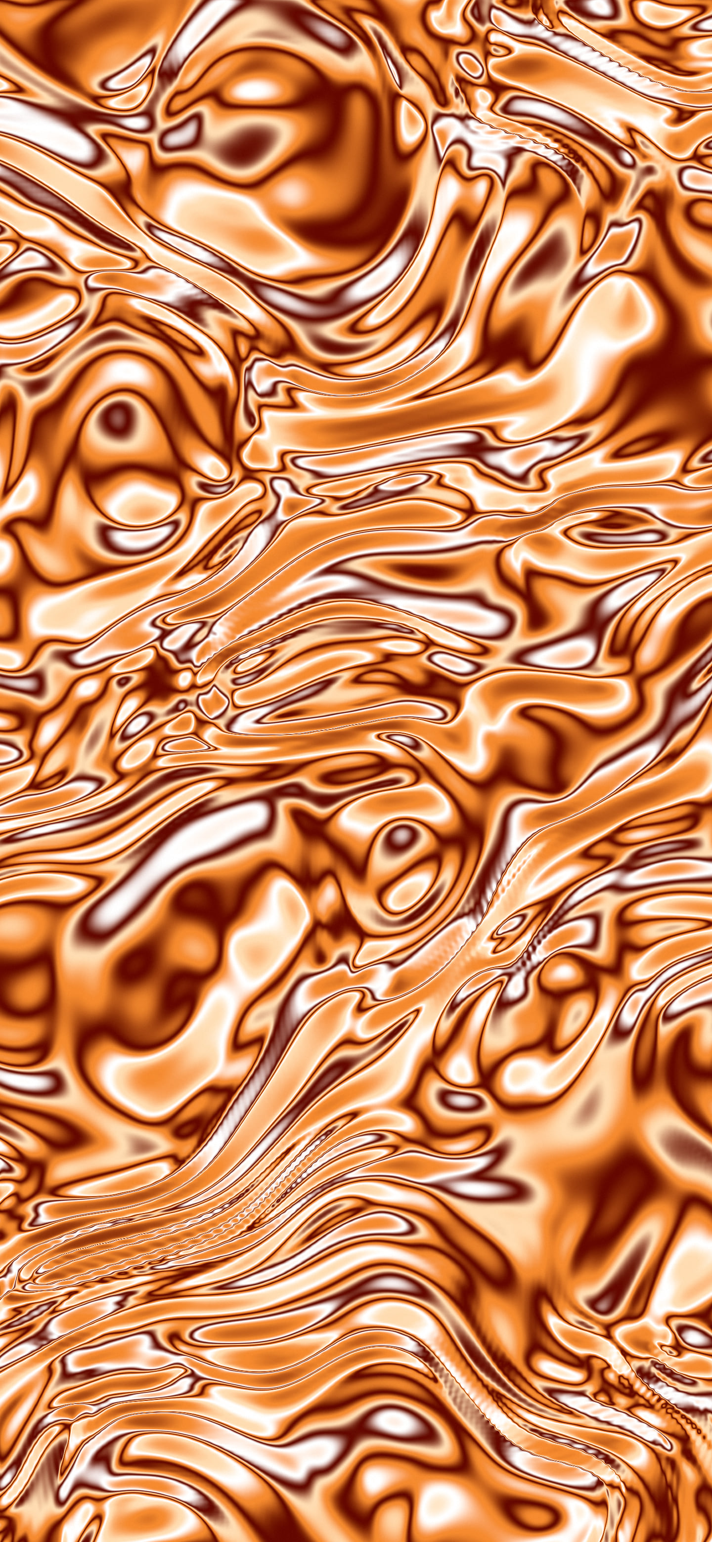 Orange Liquid Chrome wallpaper for iPhone and Android