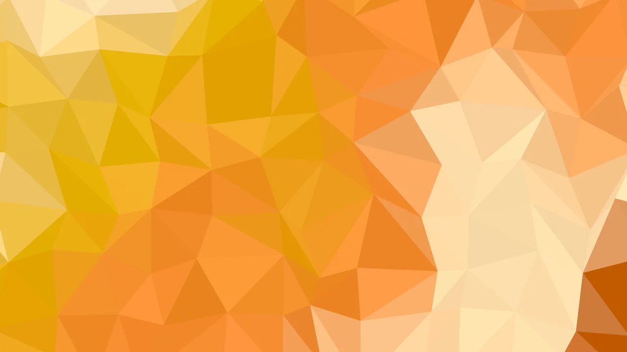 Orange Low Poly desktop wallpaper in 4K