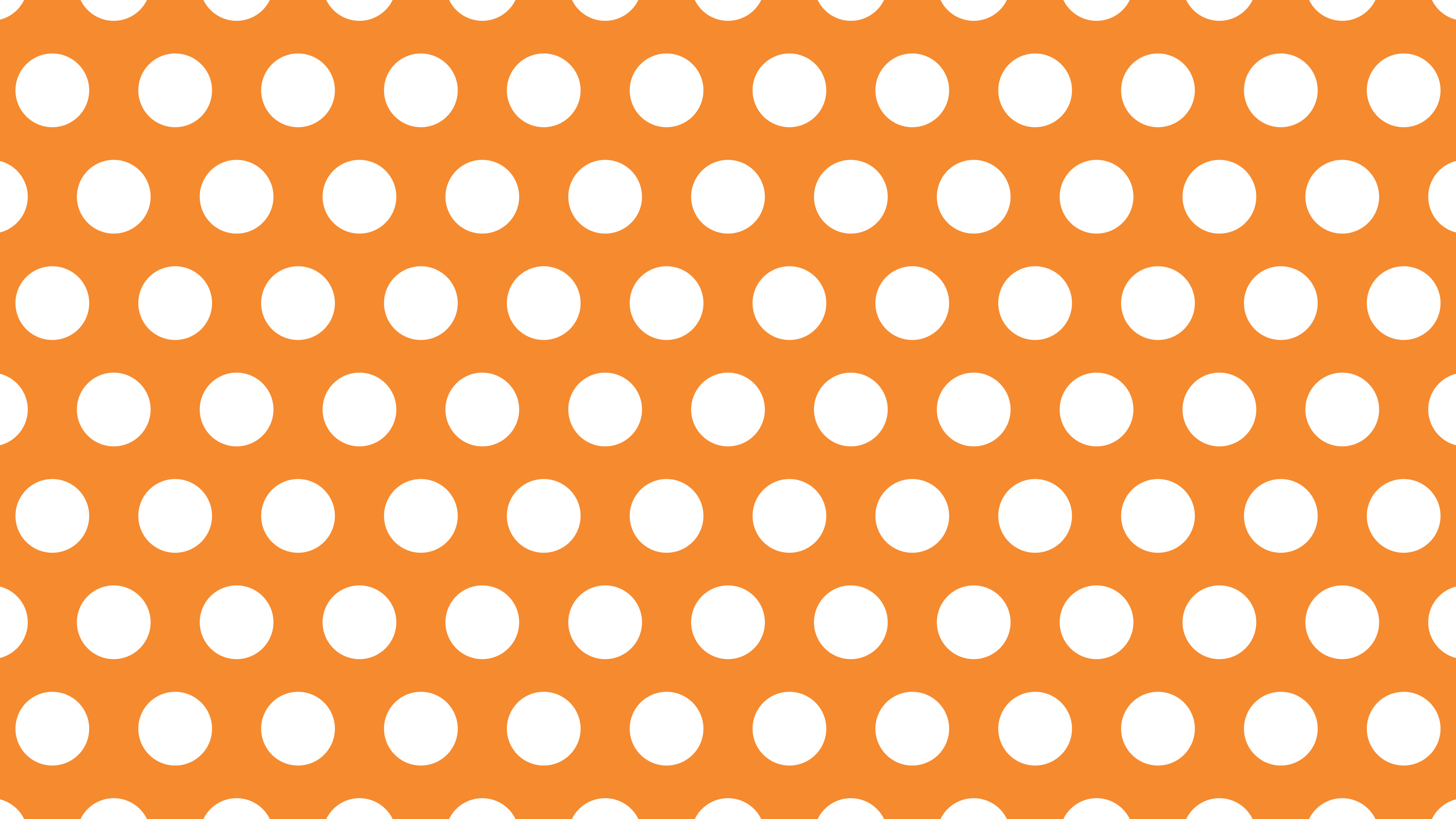 Orange Polka Dot desktop wallpaper in 4K