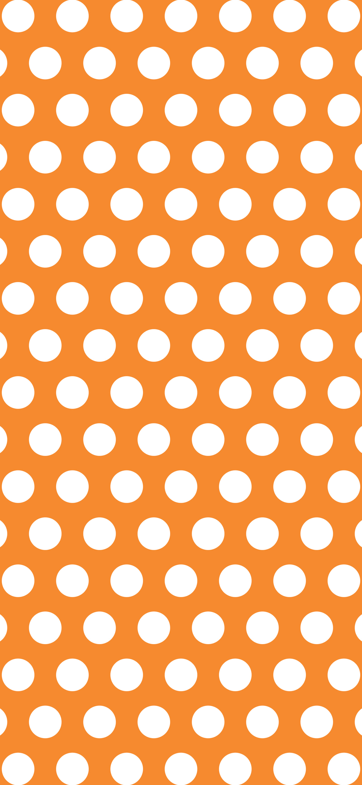 Orange Polka Dot wallpaper for iPhone and Android