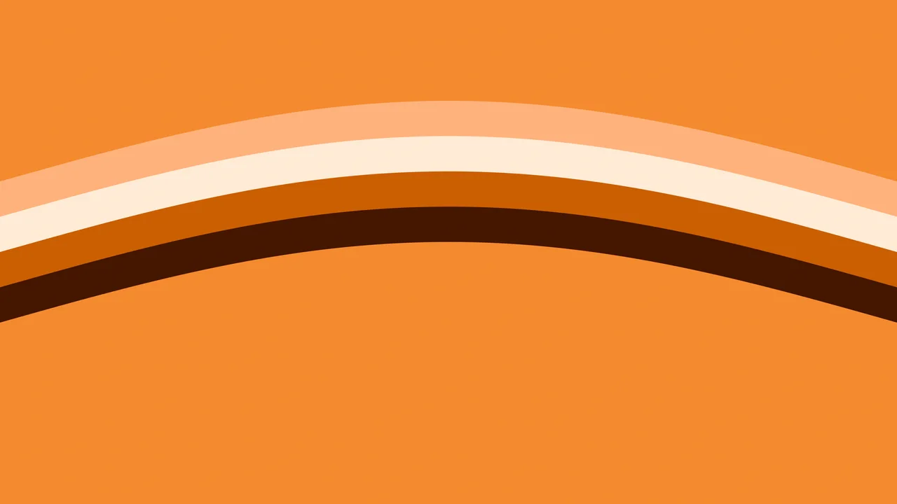 Orange Retro Stripe desktop wallpaper in 4K