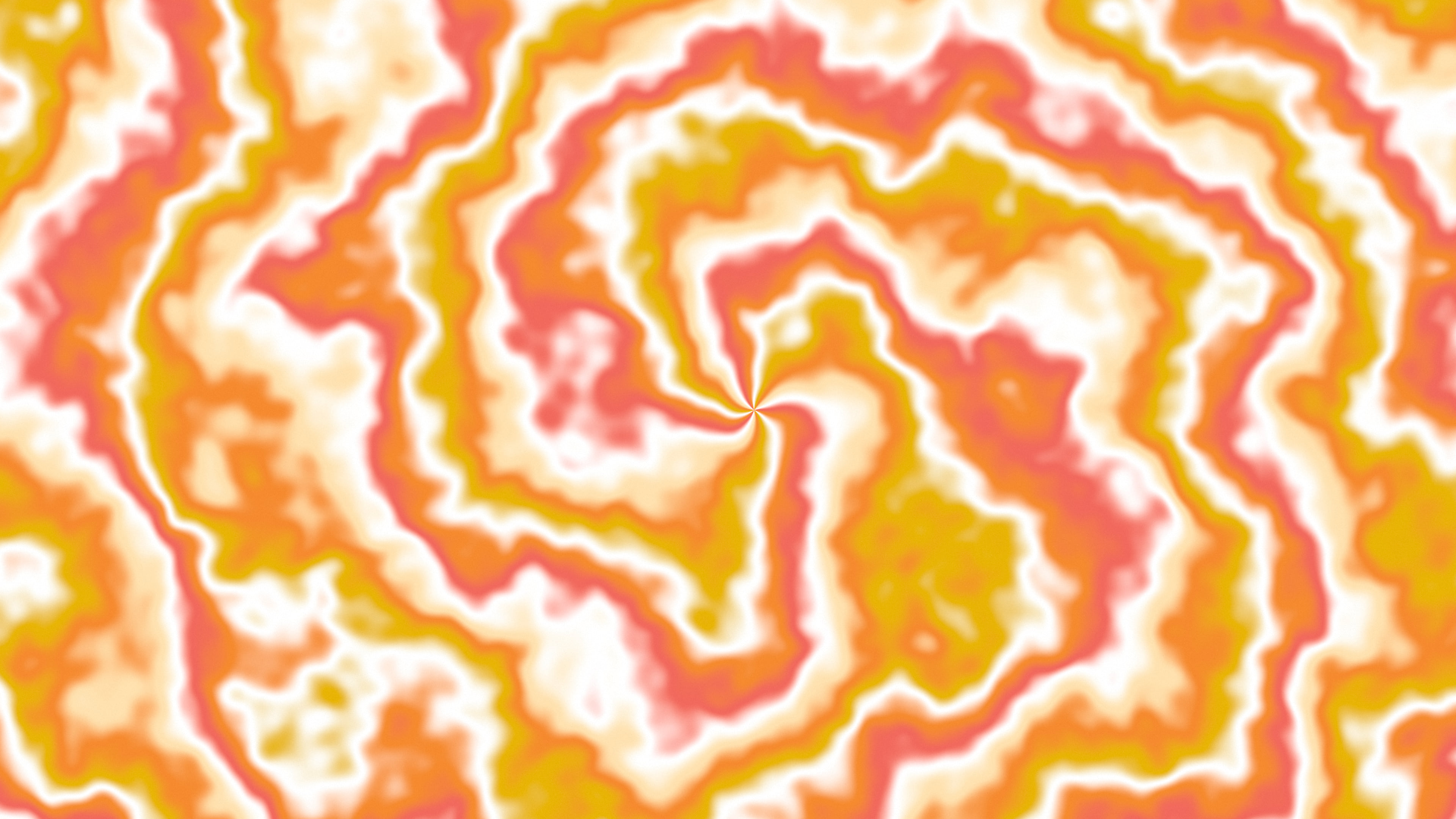 Orange Spiral Tie Dye desktop wallpaper in 4K