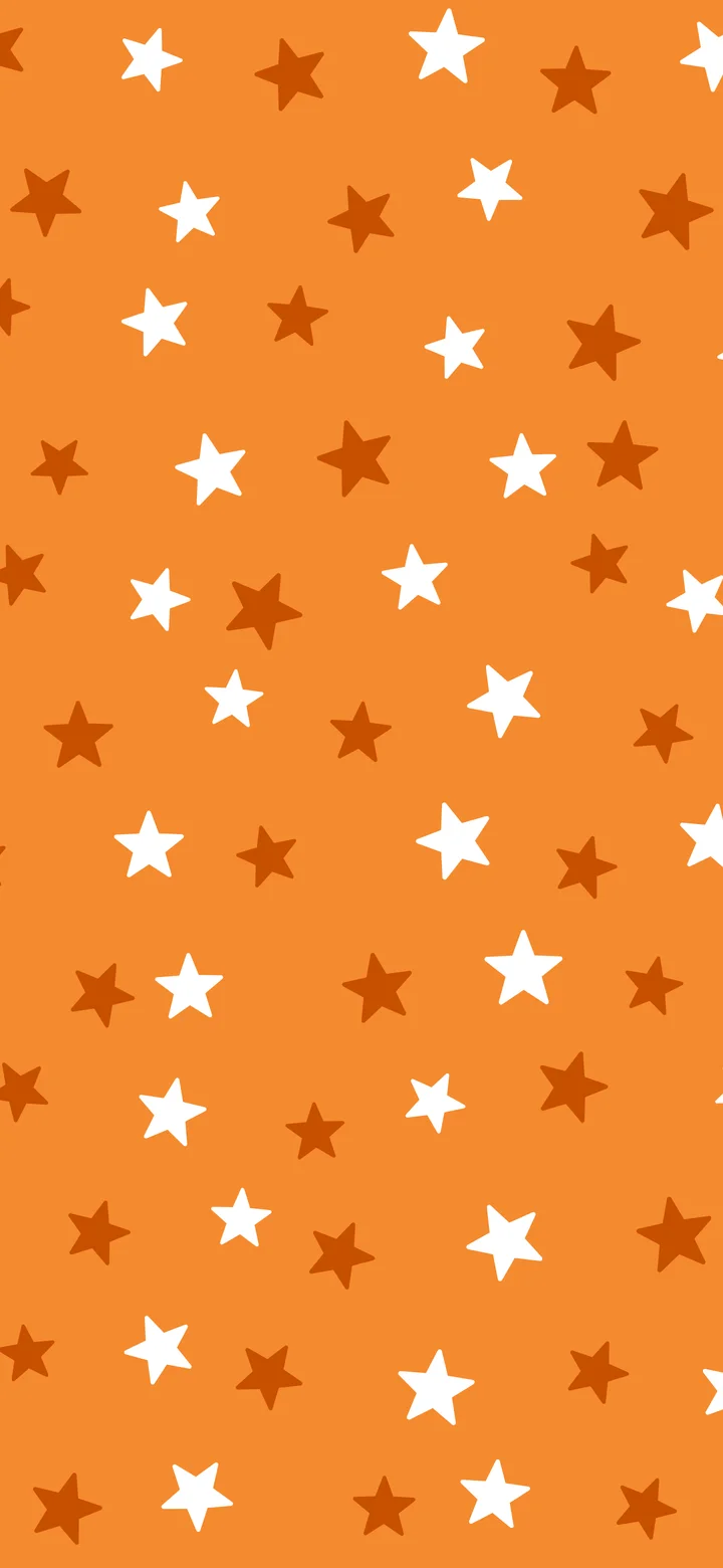 Orange Star Pattern wallpaper for iPhone and Android