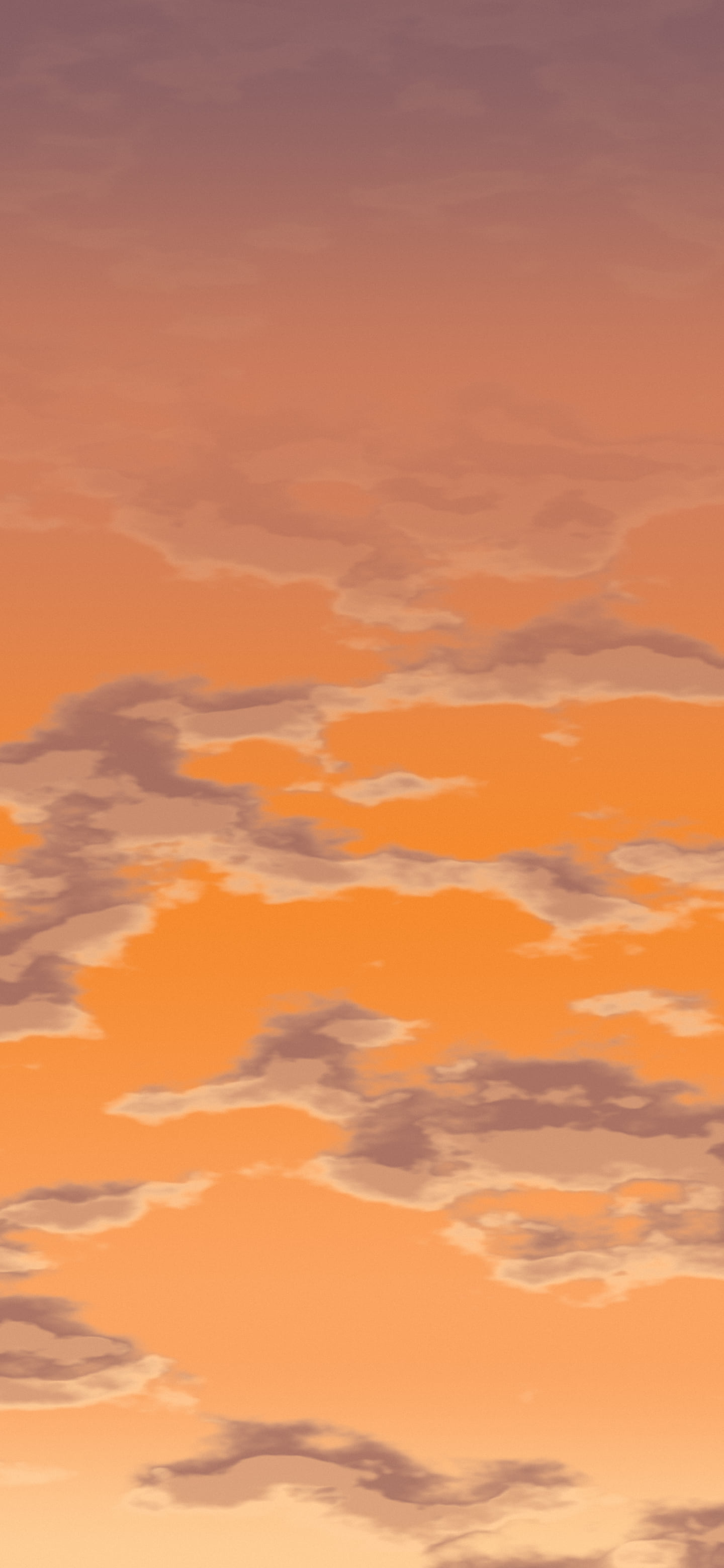 Orange Sunset Clouds wallpaper for iPhone and Android