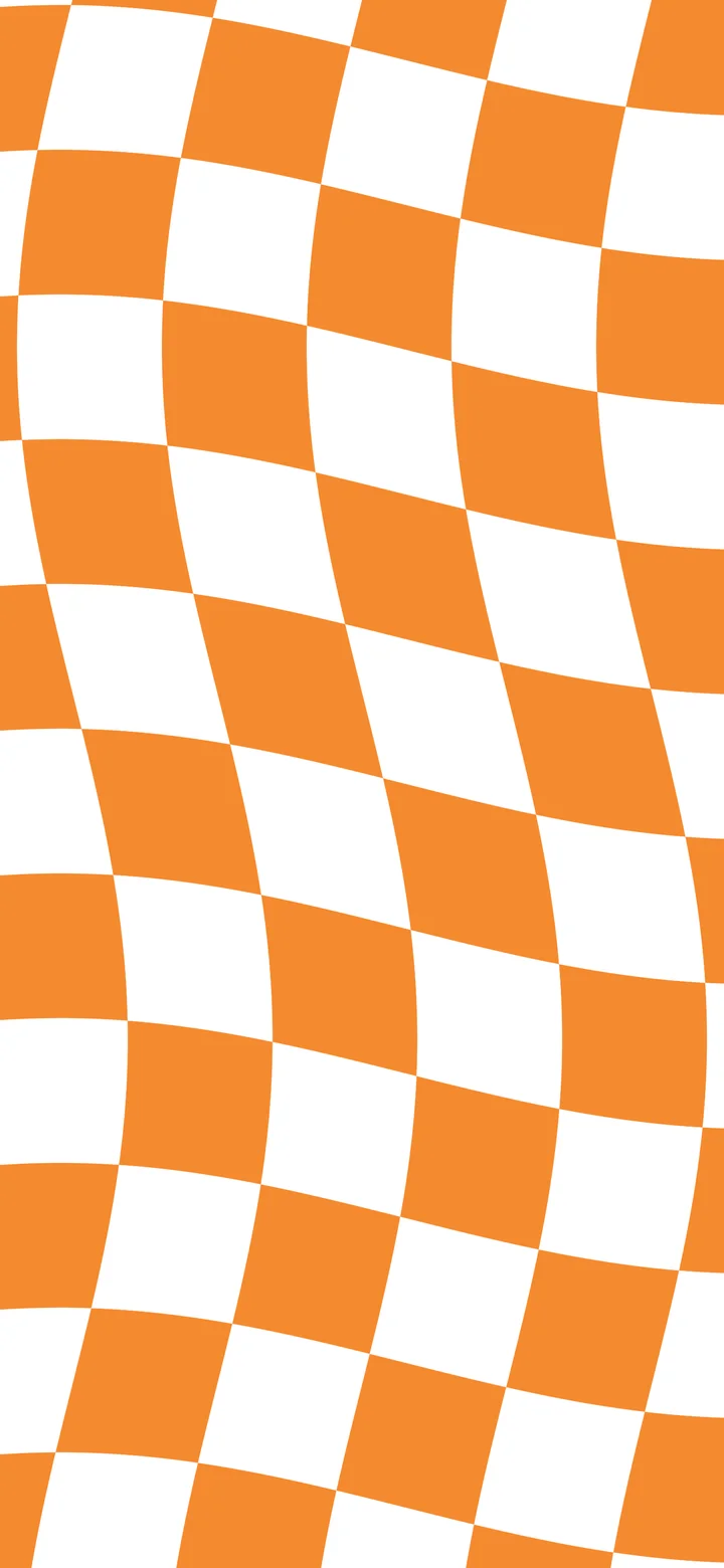Orange Wavy Checkered wallpaper for iPhone and Android