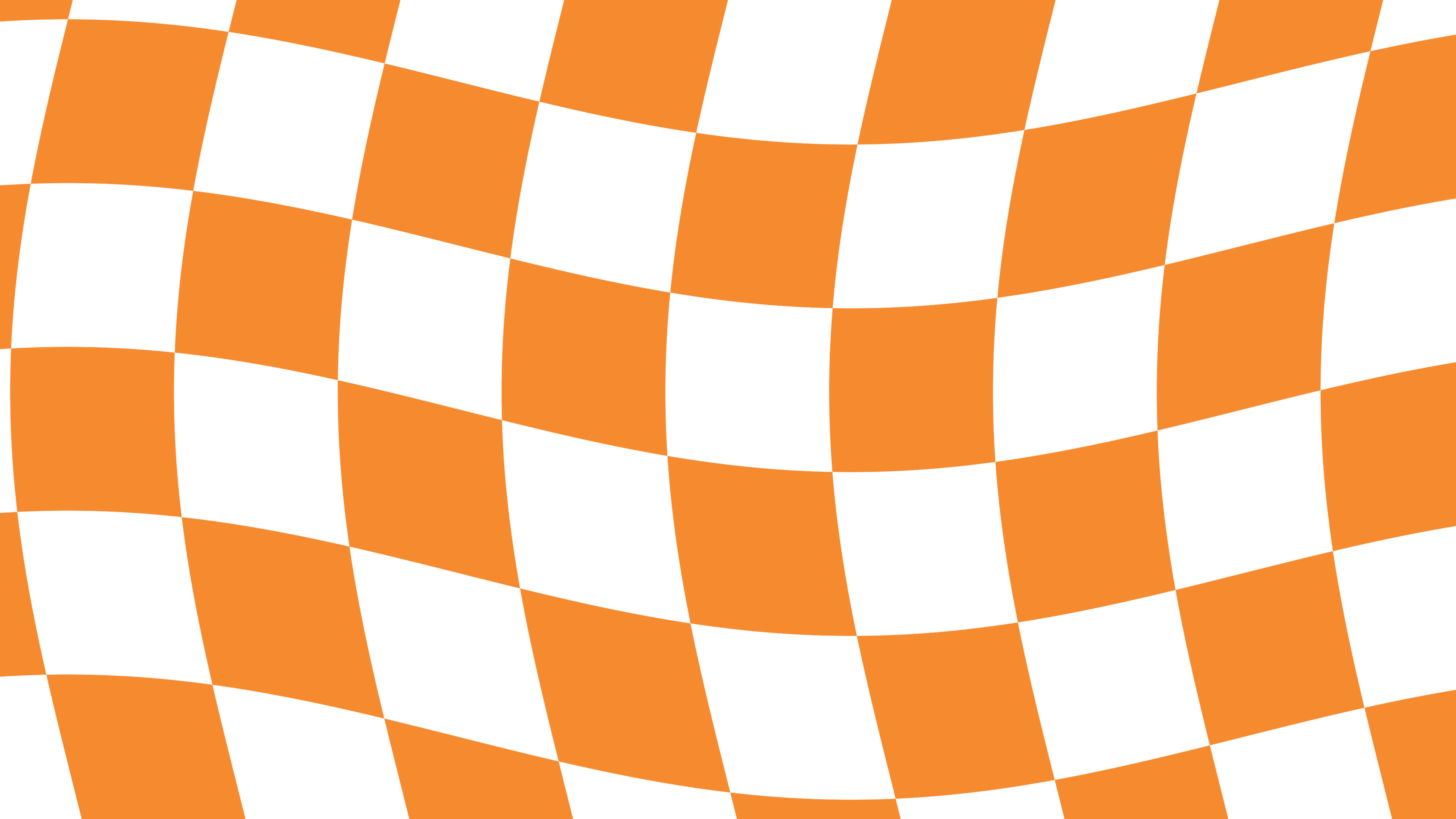 Orange Wavy Checkered desktop wallpaper in 4K