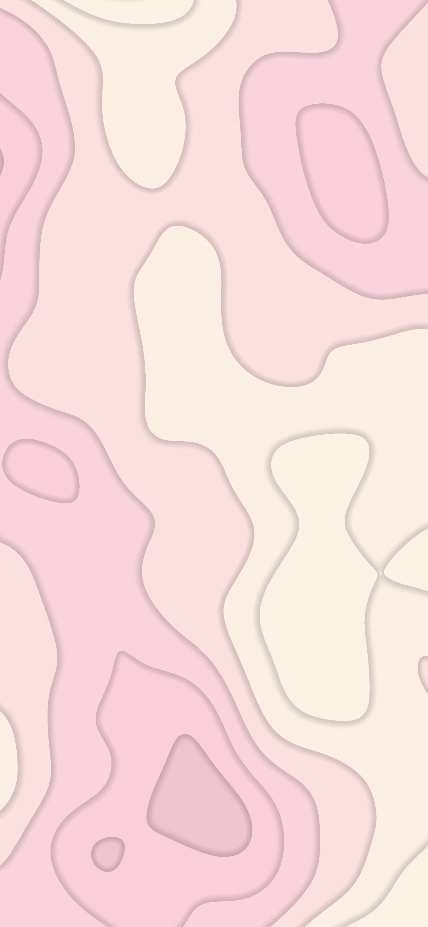 Pastel Pink and Cream Layered Topographic wallpaper for iPhone and Android
