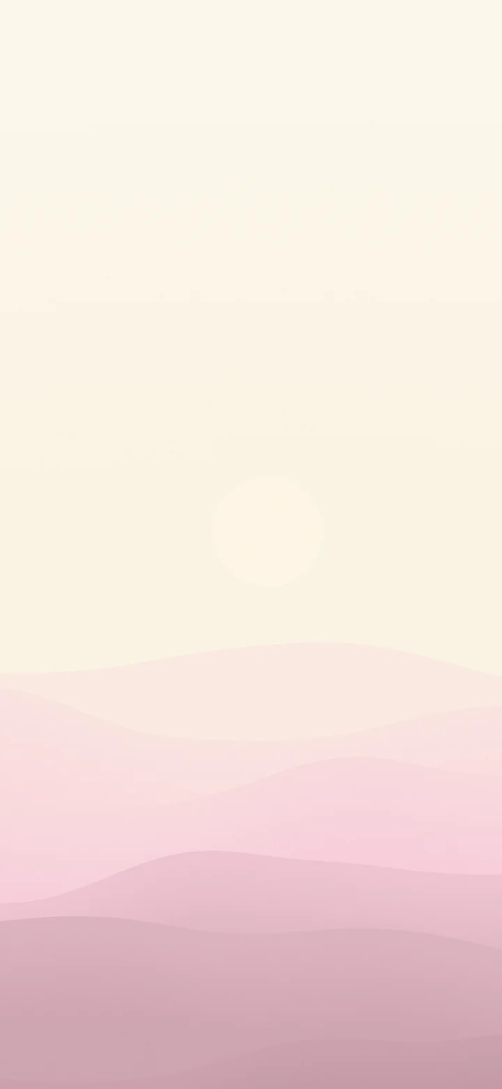 Pastel Pink and Cream Minimalist Desert Dunes wallpaper for iPhone and Android