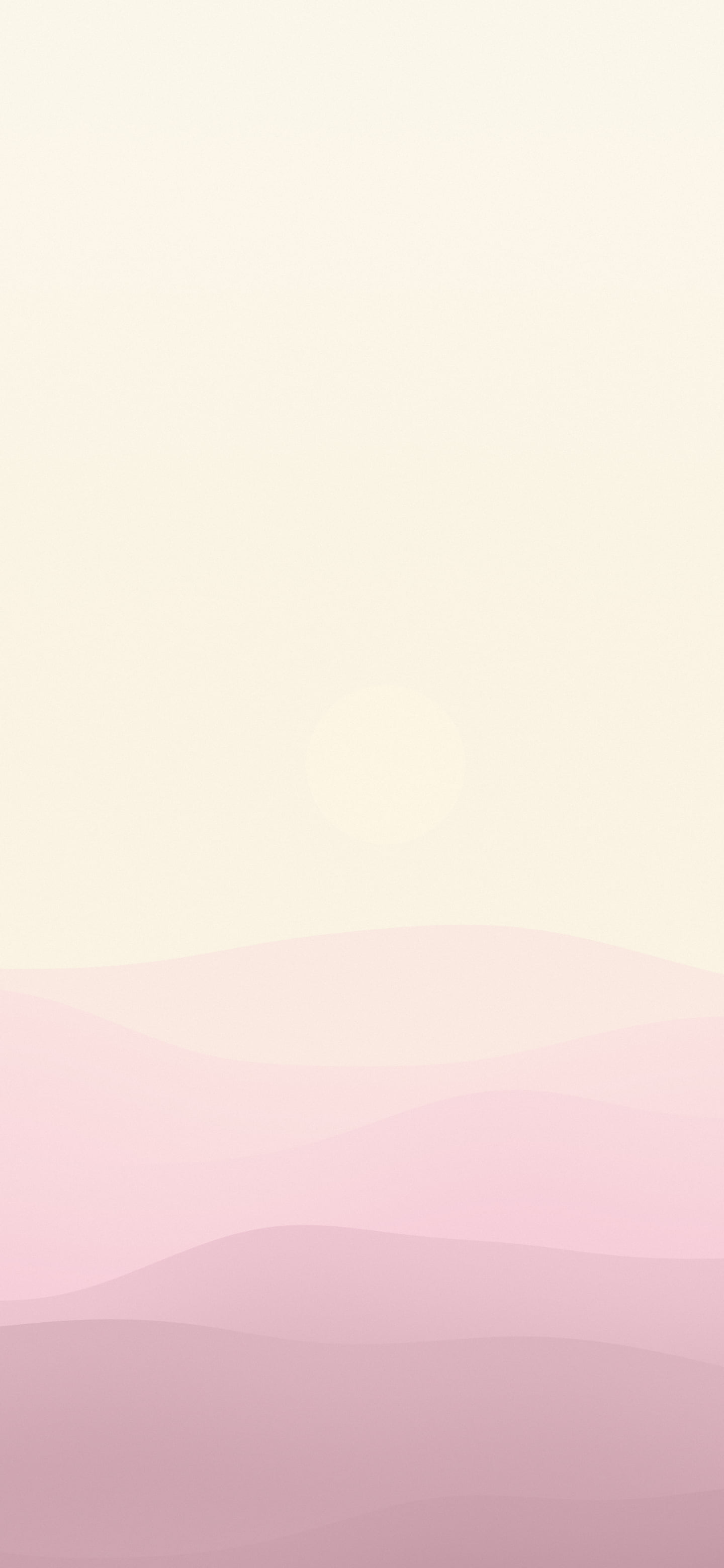 Pastel Pink and Cream Minimalist Desert Dunes wallpaper for iPhone and Android