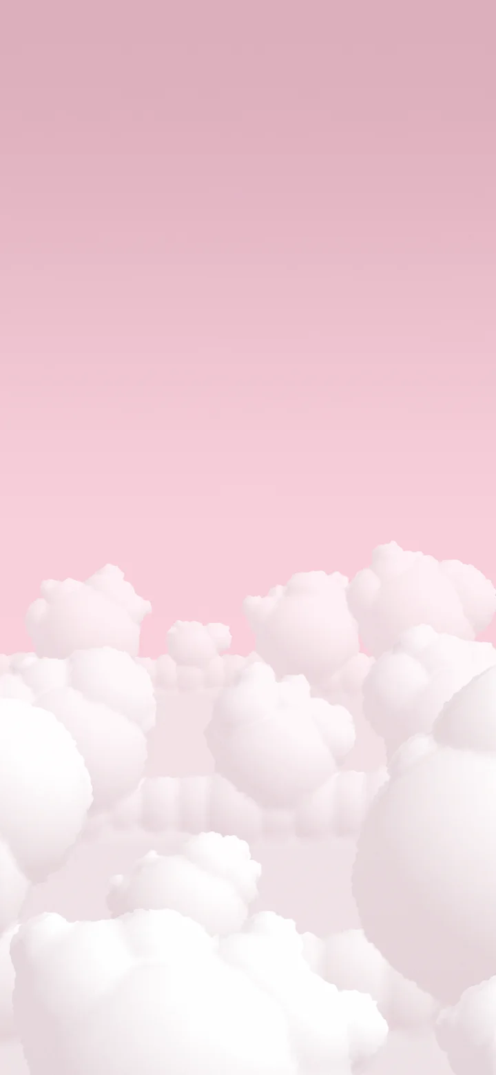 Pastel Pink Fluffy Clouds wallpaper for iPhone and Android