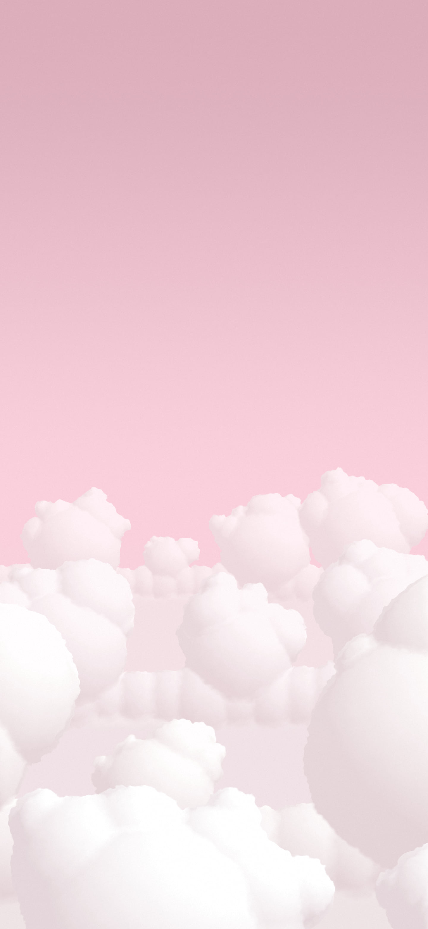 Pastel Pink Fluffy Clouds wallpaper for iPhone and Android
