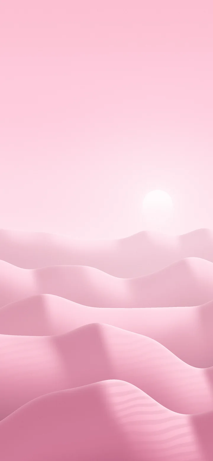 Pastel Pink Sunlit Sand Dunes wallpaper for iPhone and Android