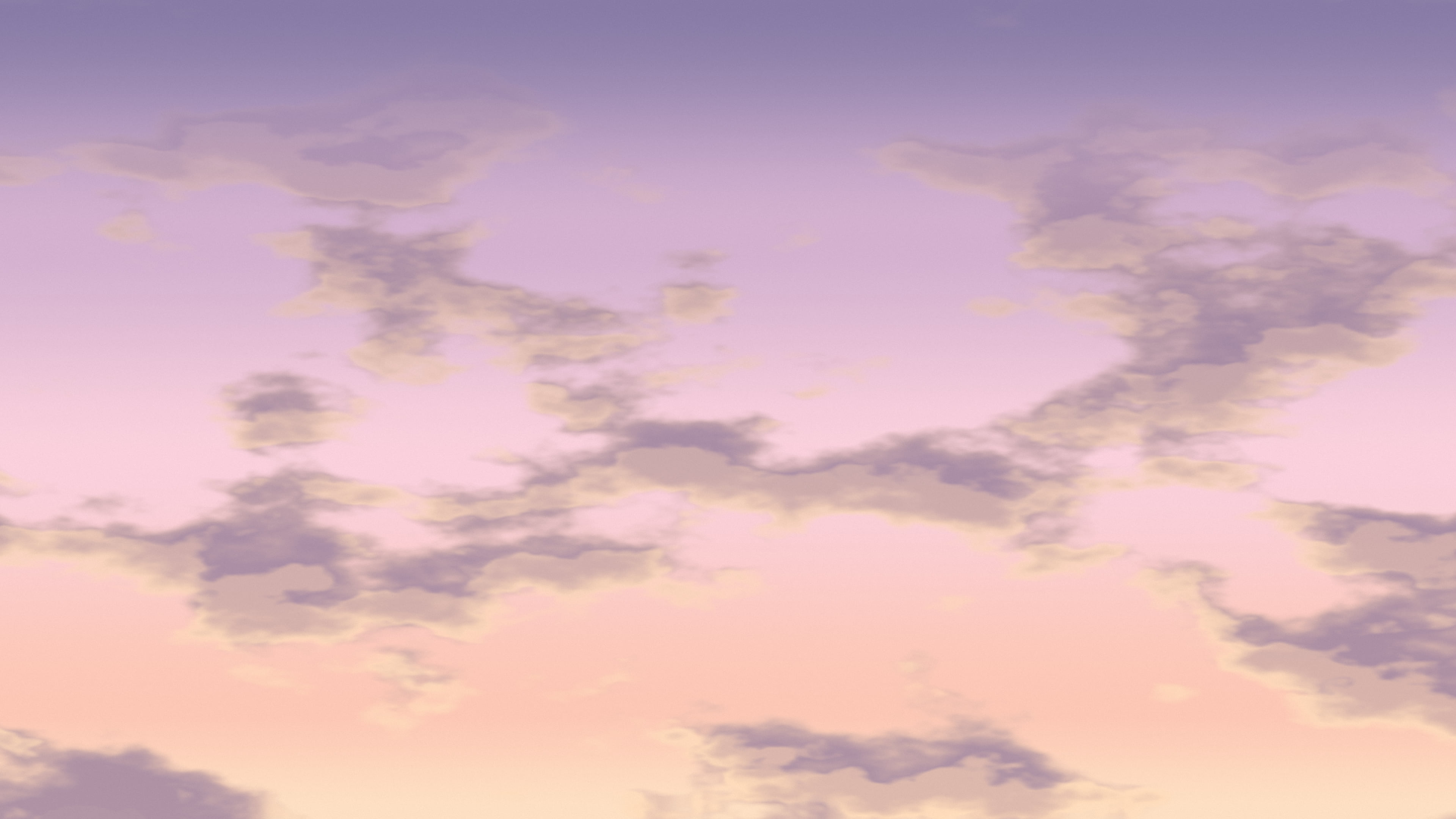 Pastel Pink Sunset Clouds desktop wallpaper in 4K