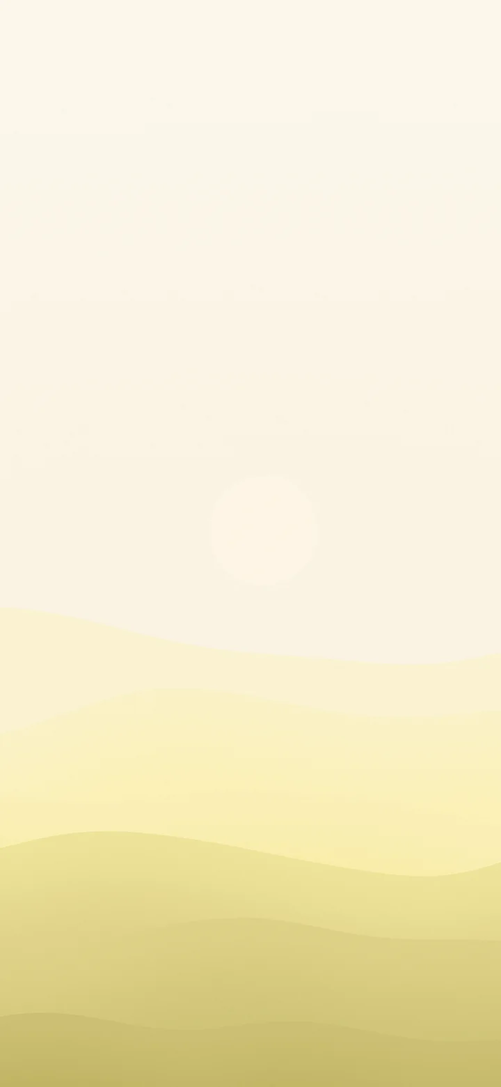 Pastel Yellow and Cream Minimalist Desert Dunes wallpaper for iPhone and Android