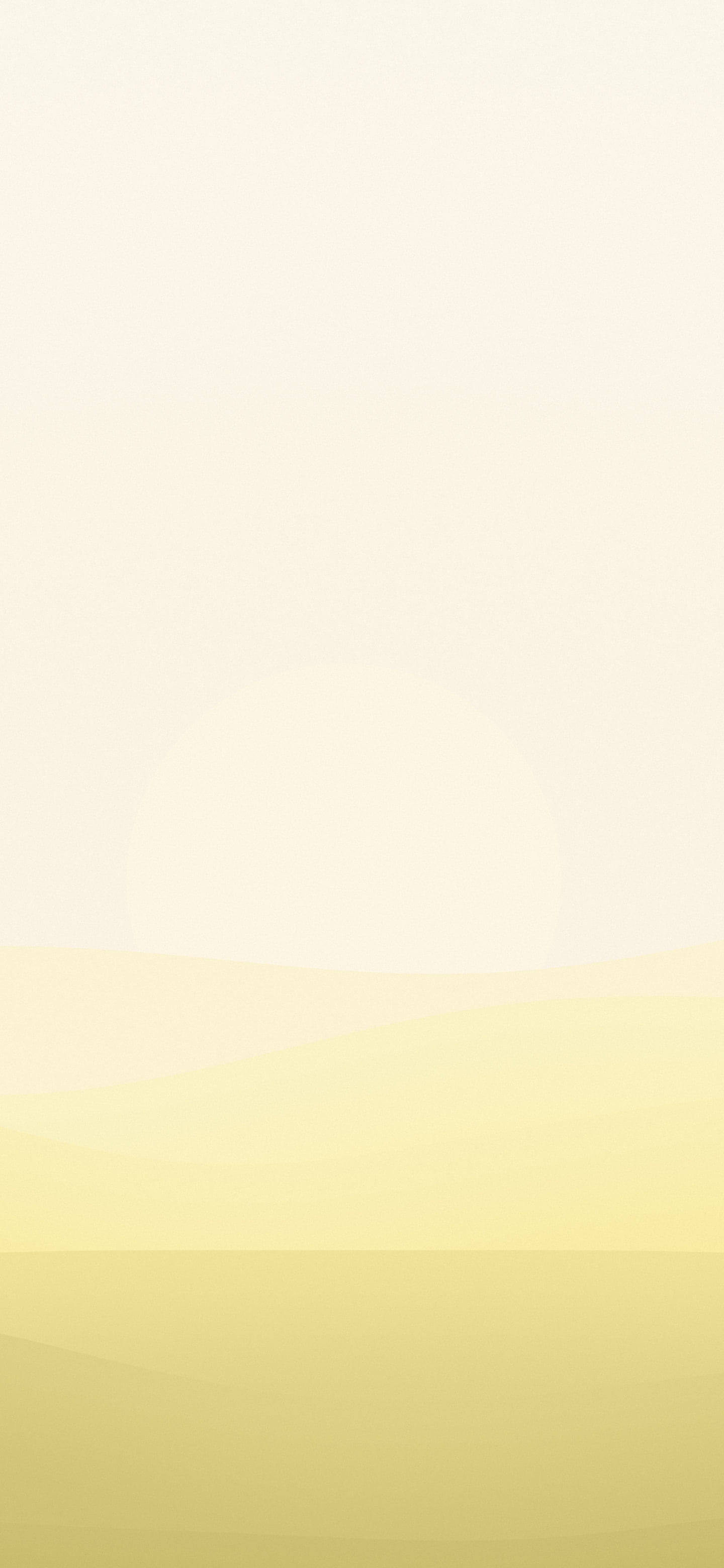 Pastel Yellow and Cream Minimalist Sunset Hills wallpaper for iPhone and Android
