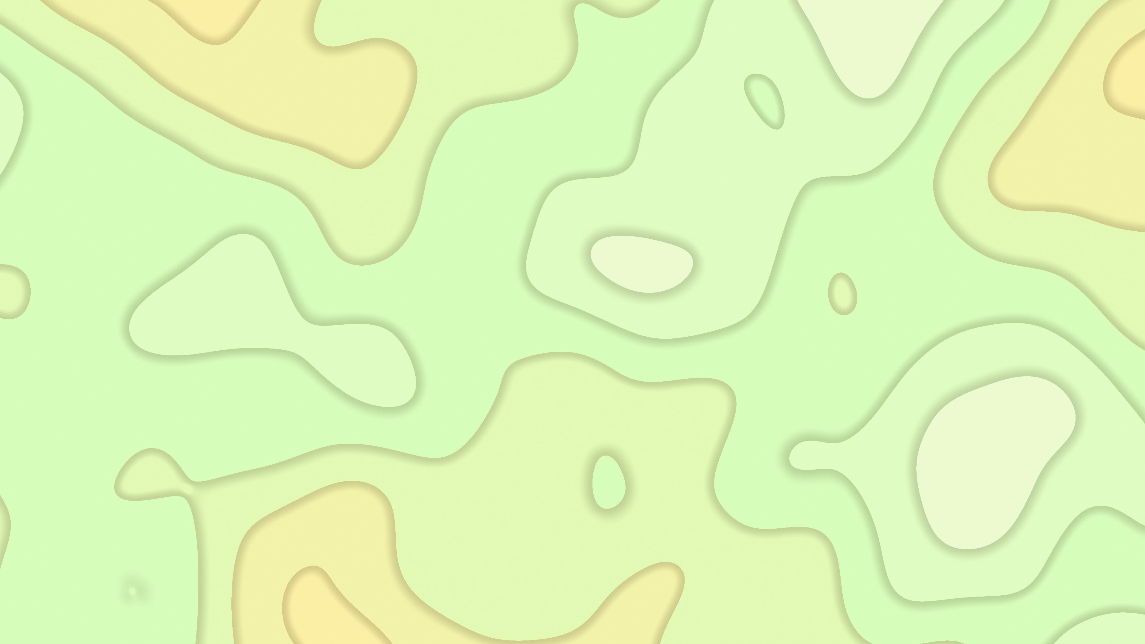 Pastel Yellow Layered Topographic desktop wallpaper in 4K