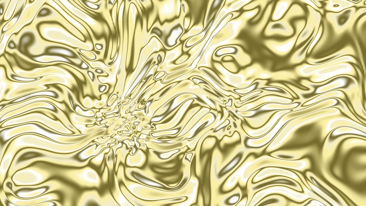 Pastel Yellow Liquid Chrome desktop wallpaper in 4K