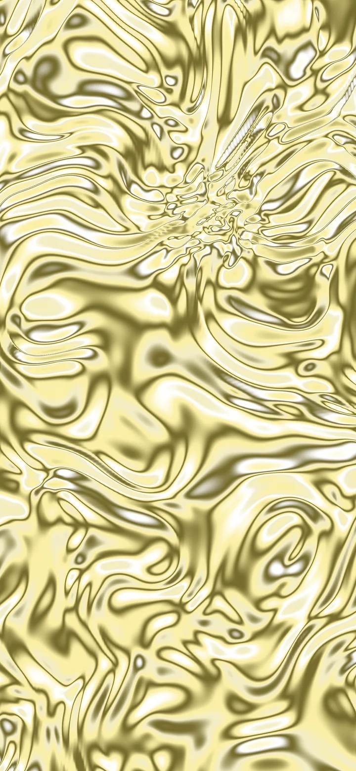 Pastel Yellow Liquid Chrome wallpaper for iPhone and Android