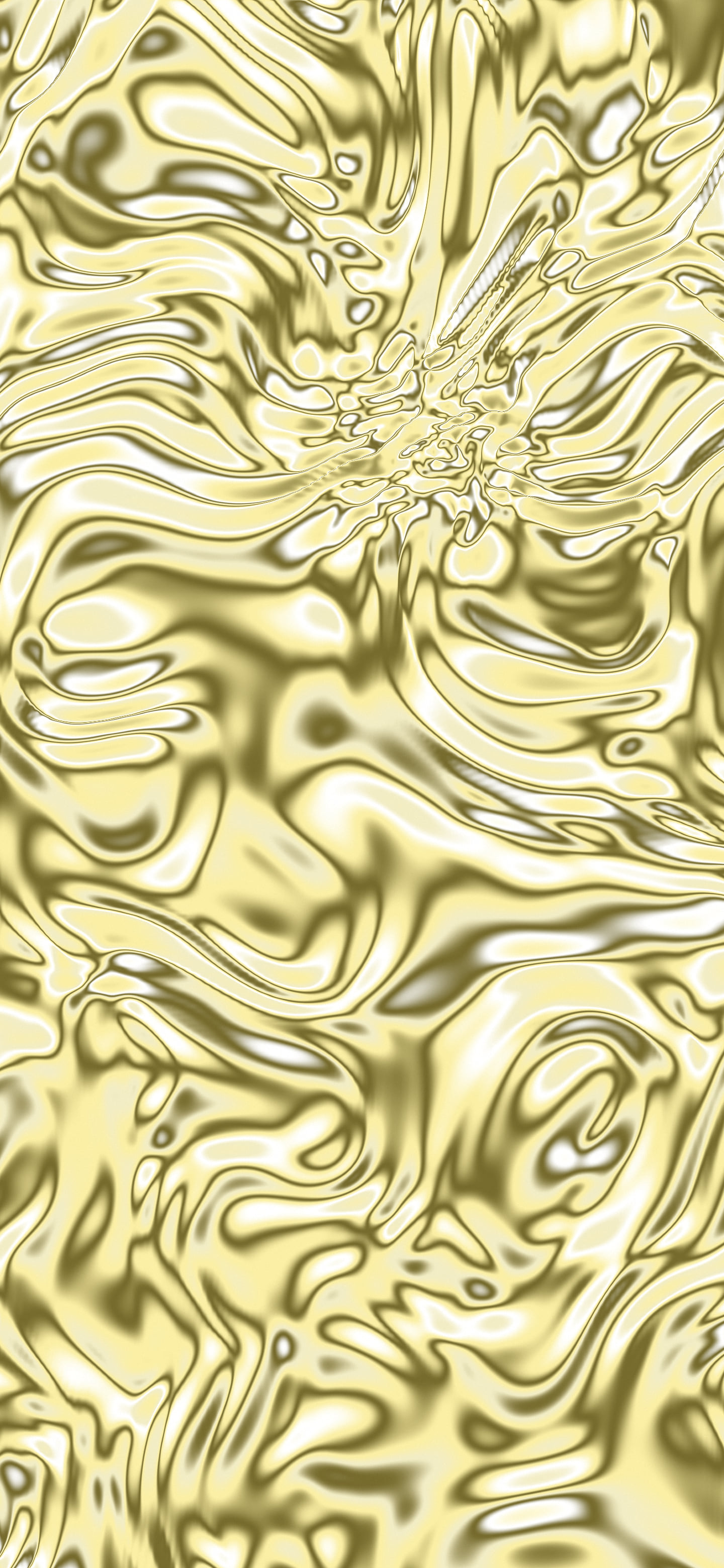 Pastel Yellow Liquid Chrome wallpaper for iPhone and Android