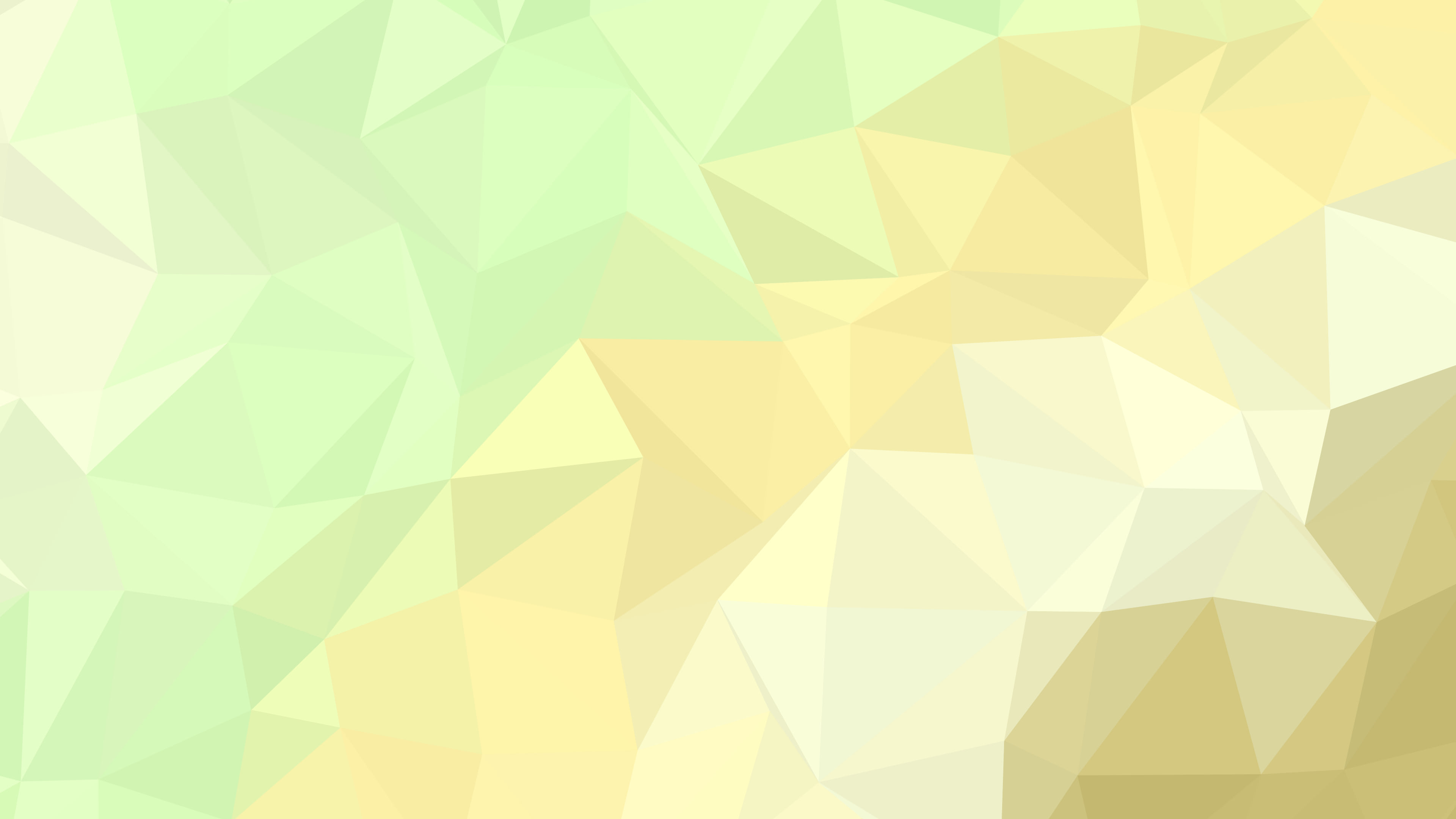 Pastel Yellow Low Poly desktop wallpaper in 4K