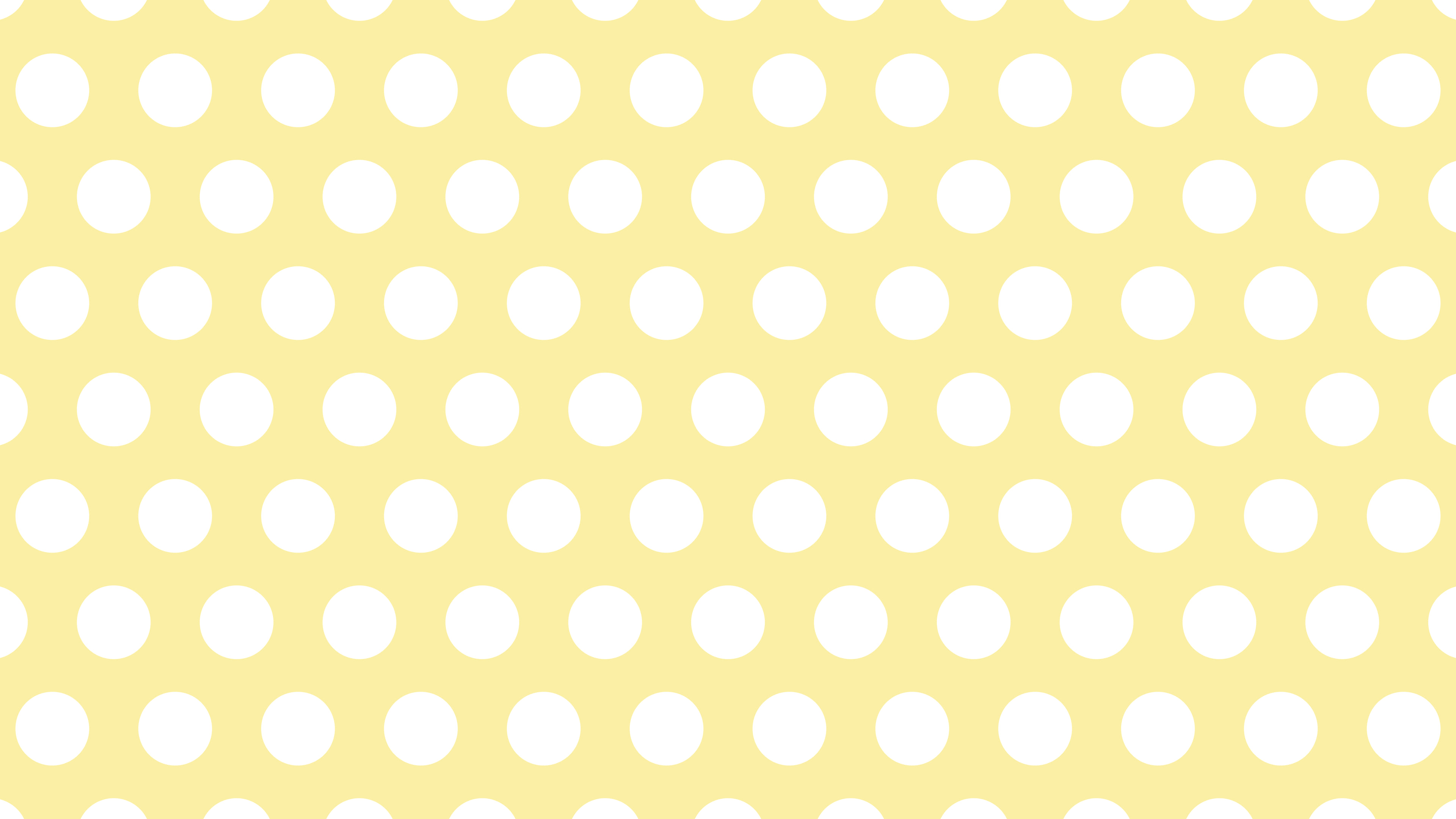 Pastel Yellow Polka Dot desktop wallpaper in 4K