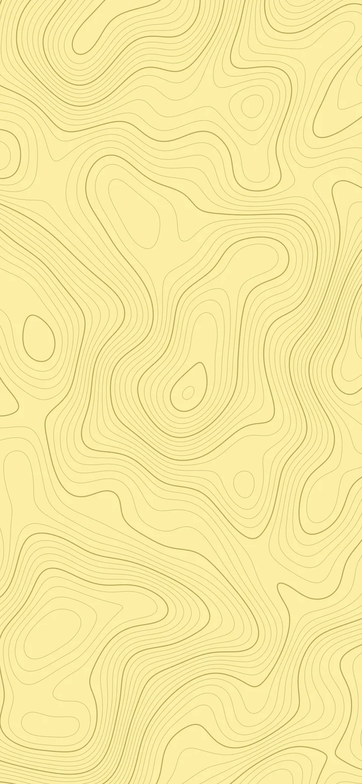 Pastel Yellow Topographic Line wallpaper for iPhone and Android