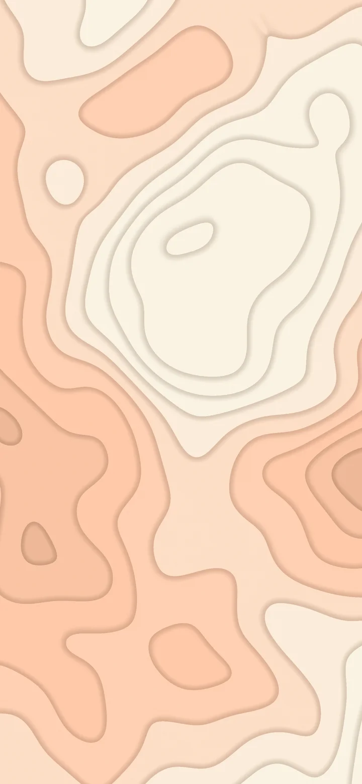 Peach and Cream Layered Topographic wallpaper for iPhone and Android