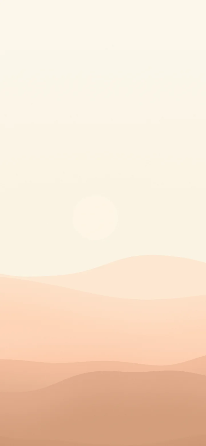 Peach and Cream Minimalist Desert Dunes wallpaper for iPhone and Android
