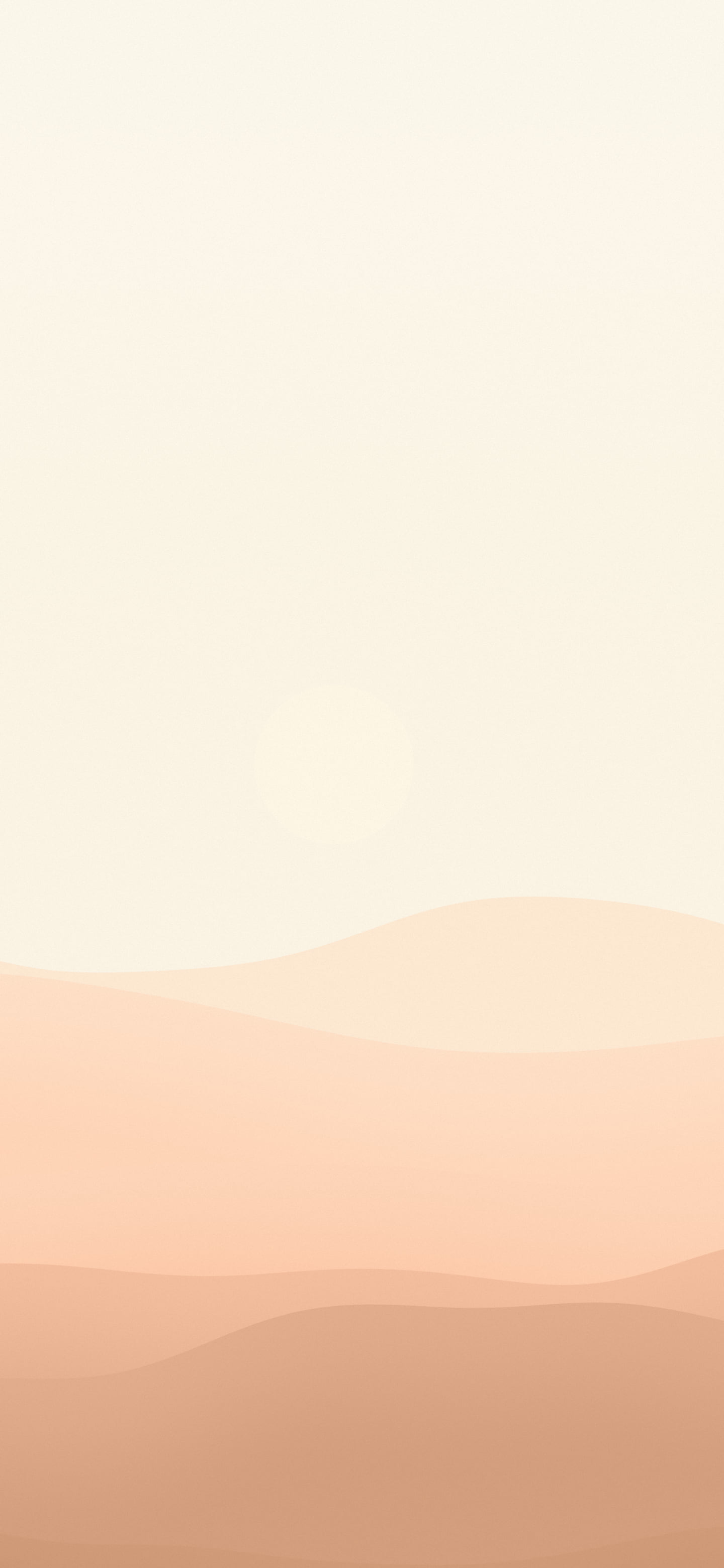 Peach and Cream Minimalist Desert Dunes wallpaper for iPhone and Android