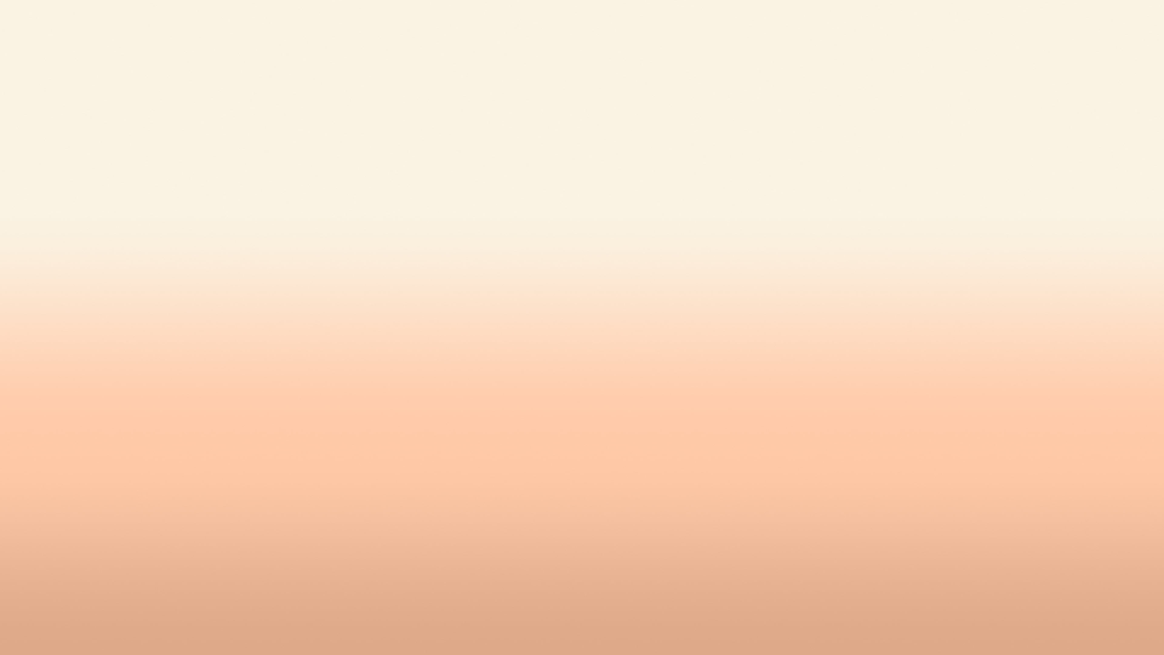 Peach and Cream Ombre Gradient desktop wallpaper in 4K