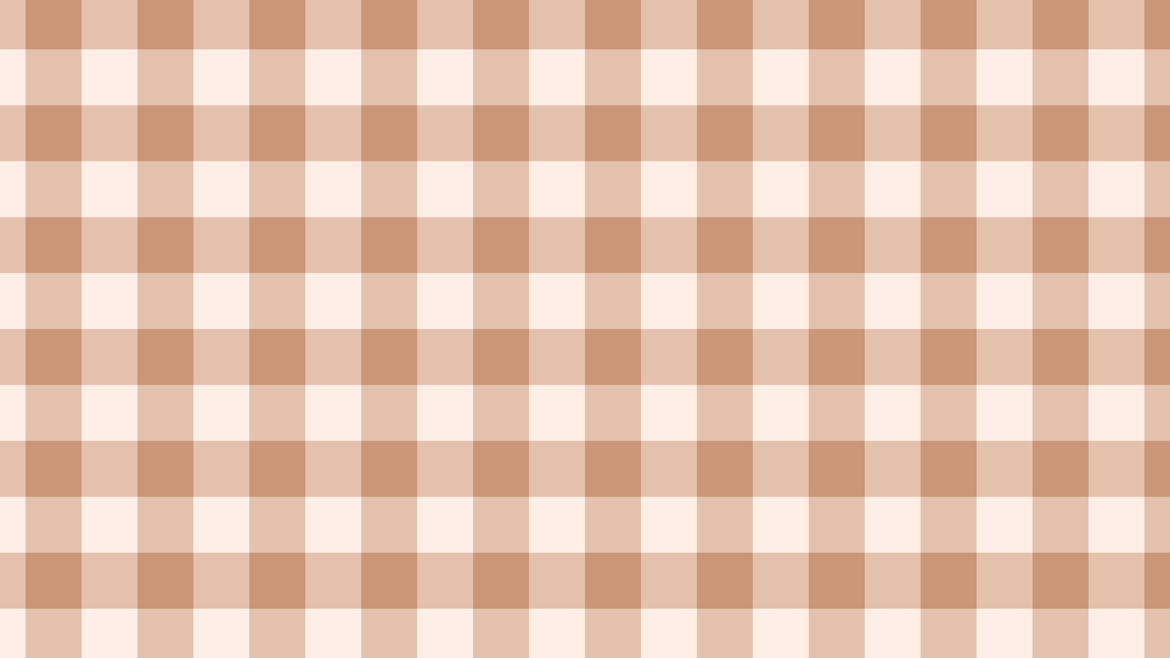 Peach Gingham desktop wallpaper in 4K
