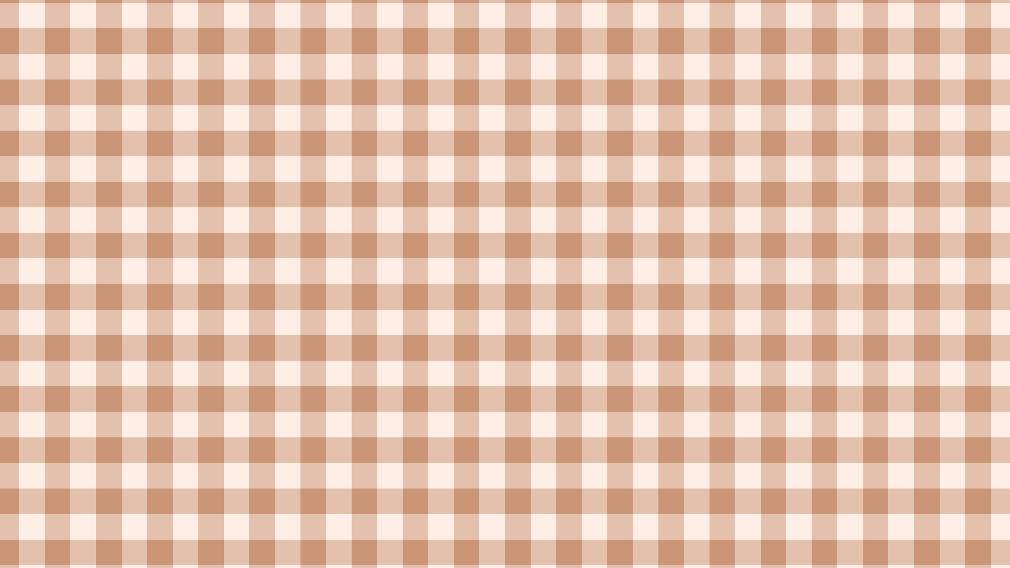 Peach Mini Gingham desktop wallpaper in 4K