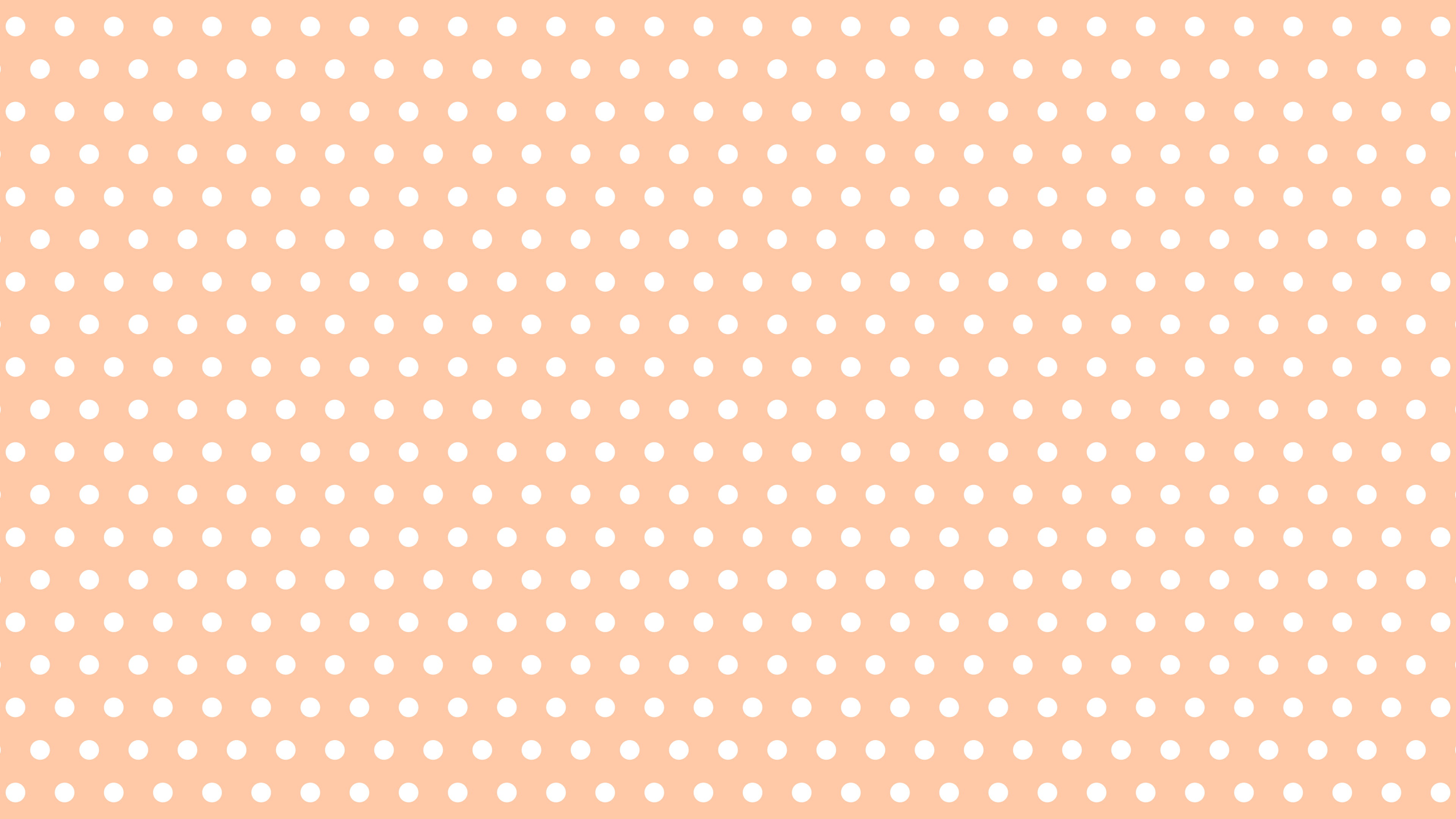 Peach Mini Polka Dot desktop wallpaper in 4K