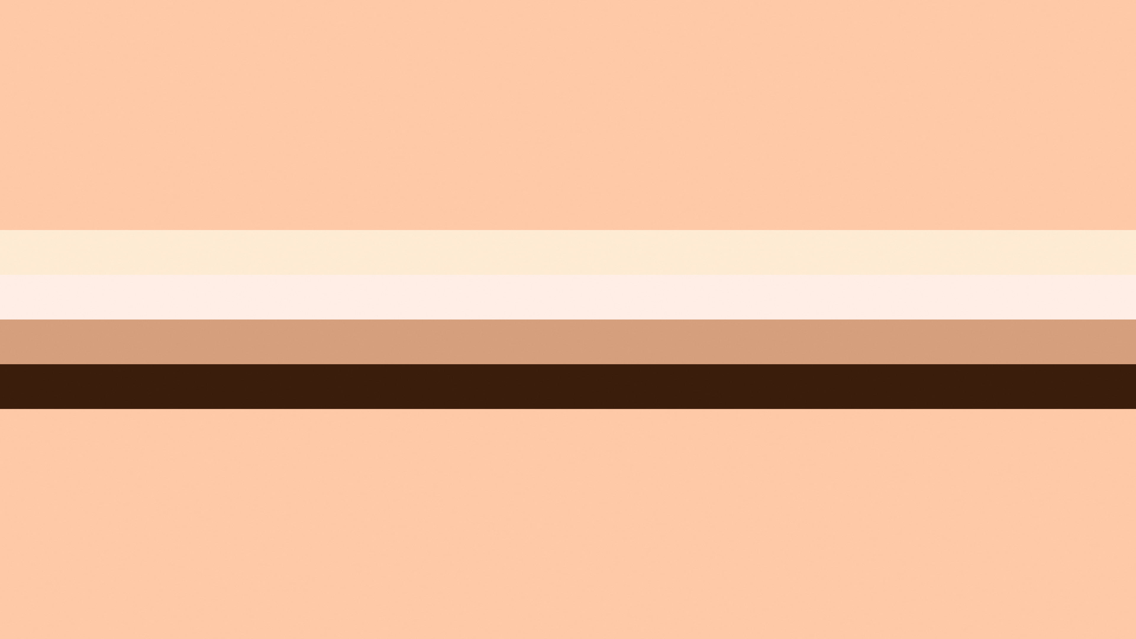Peach Retro Stripe desktop wallpaper in 4K