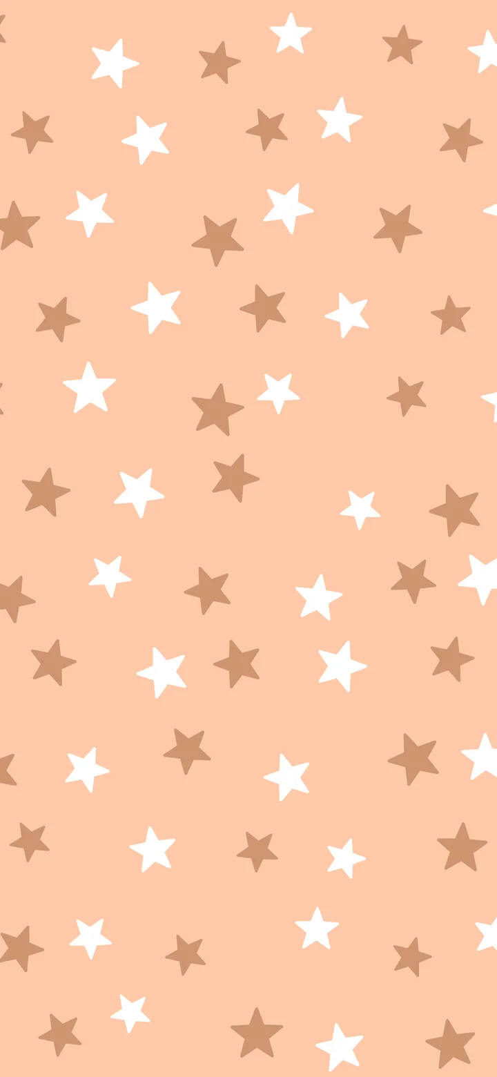 Peach Star Pattern wallpaper for iPhone and Android