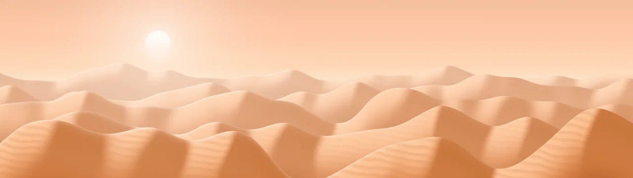 Peach Sunlit Sand Dunes dual monitor wallpaper, 7680 × 2160