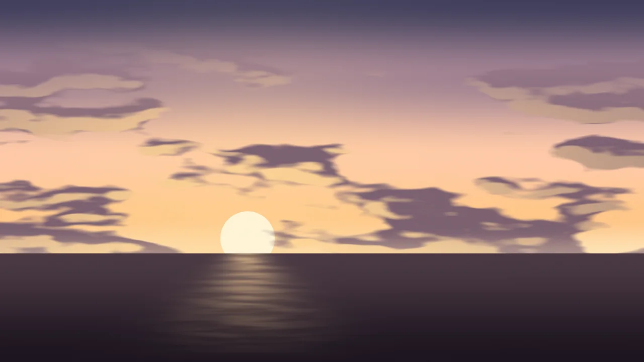 Peach Sunset Sky desktop wallpaper in 4K