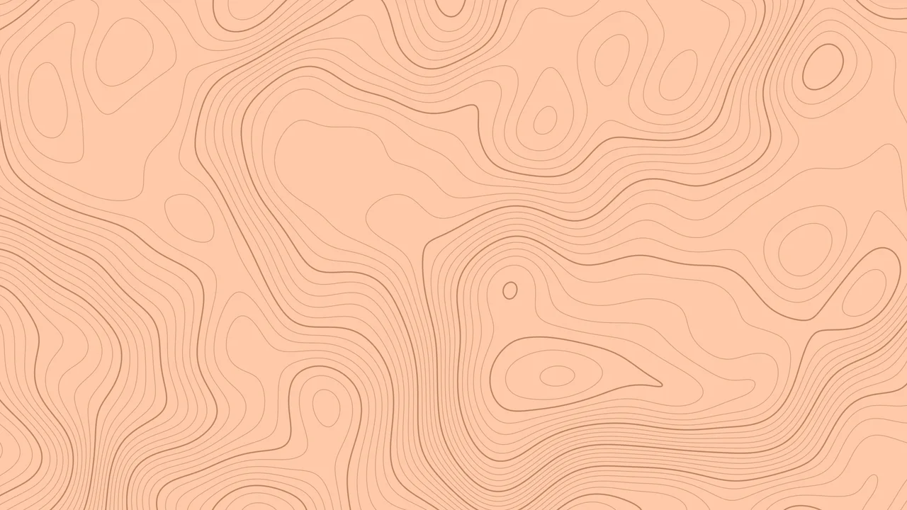 Peach Topographic Line desktop wallpaper in 4K
