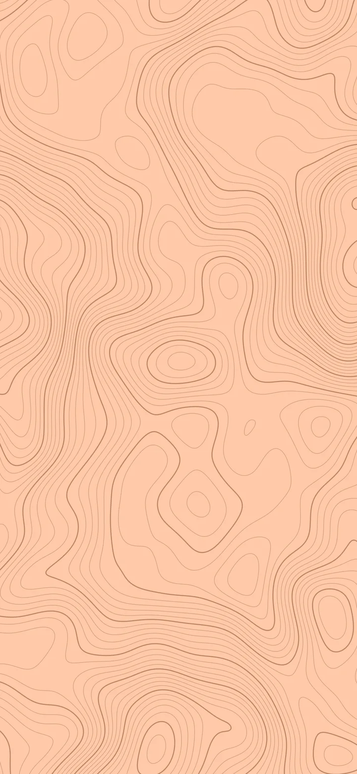 Peach Topographic Line wallpaper for iPhone and Android