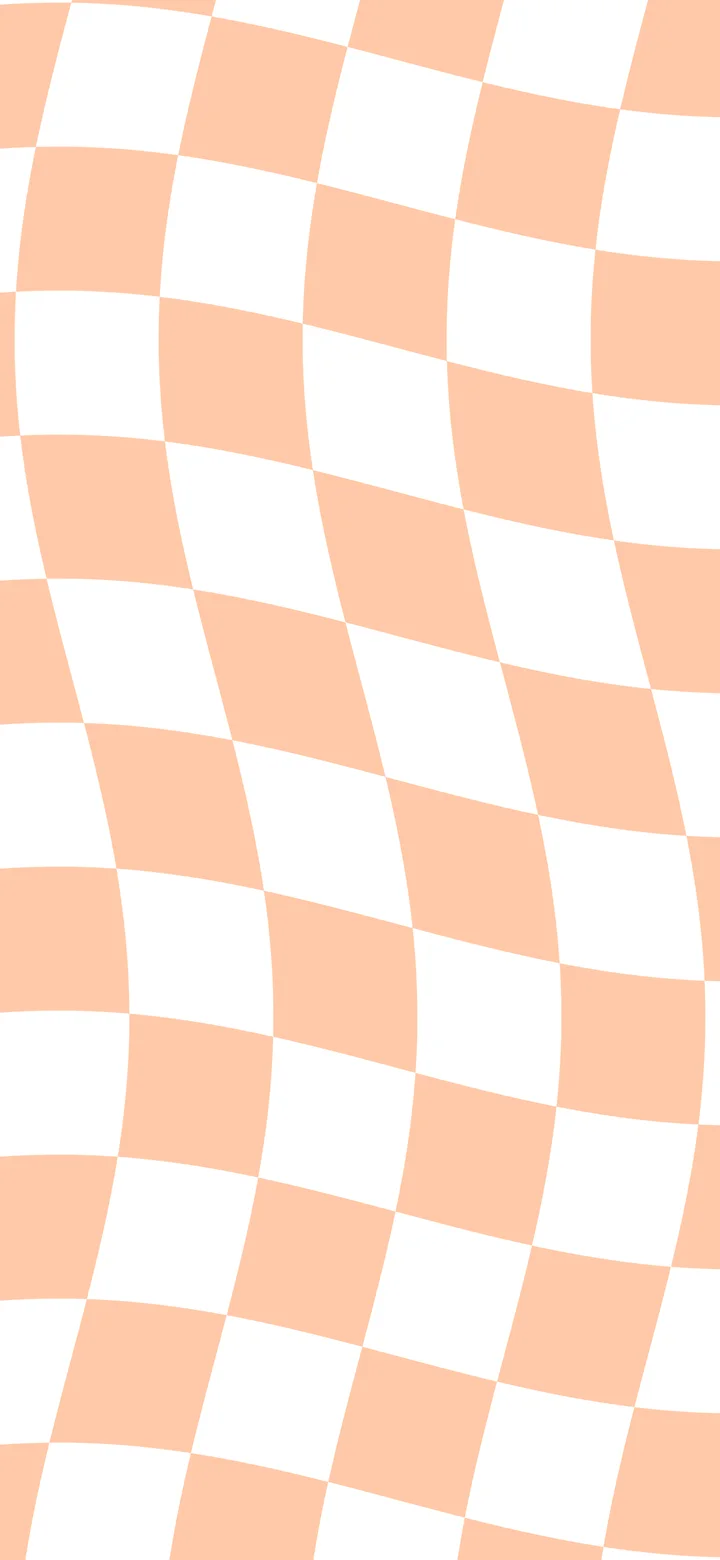 Peach Wavy Checkered wallpaper for iPhone and Android