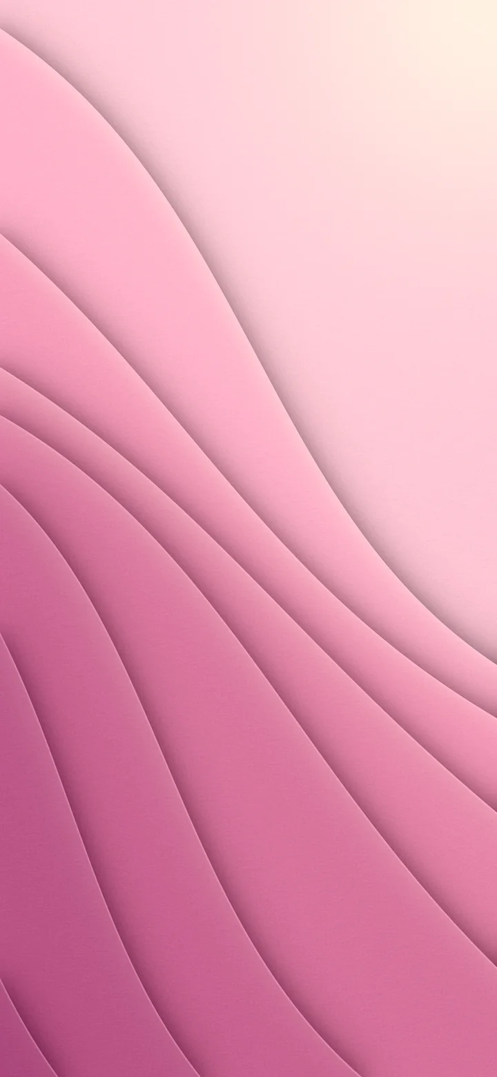 Pink 3D Paper Cut Abstract Curves wallpaper for iPhone and Android
