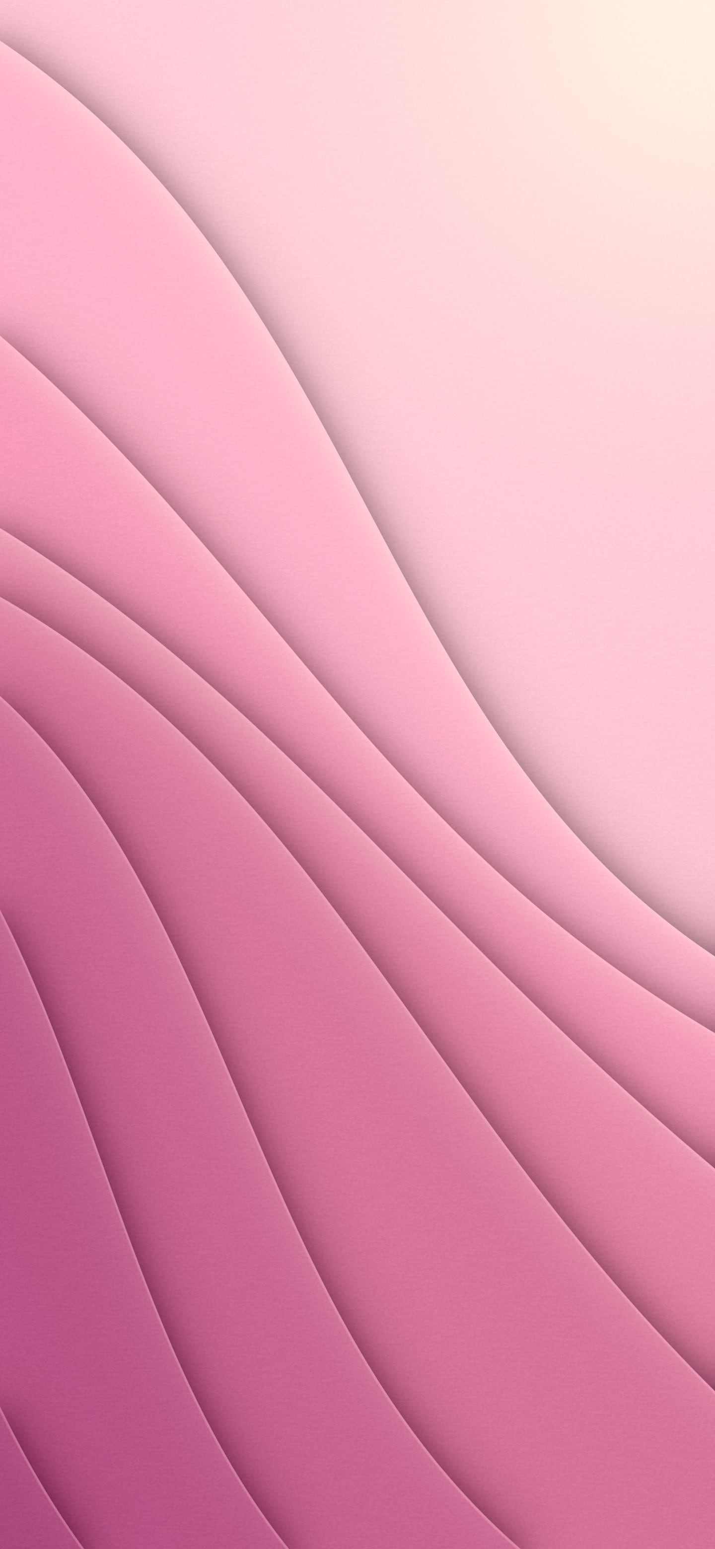 Pink 3D Paper Cut Abstract Curves wallpaper for iPhone and Android