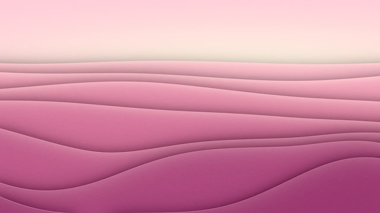 Pink 3D Paper Cut Abstract Layers desktop wallpaper in 4K