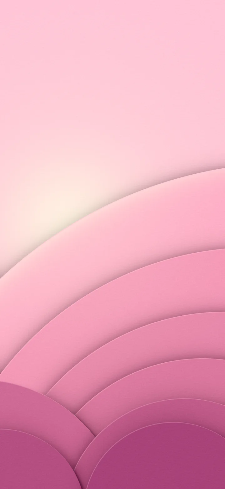 Pink 3D Paper Cut Geometric Circles wallpaper for iPhone and Android