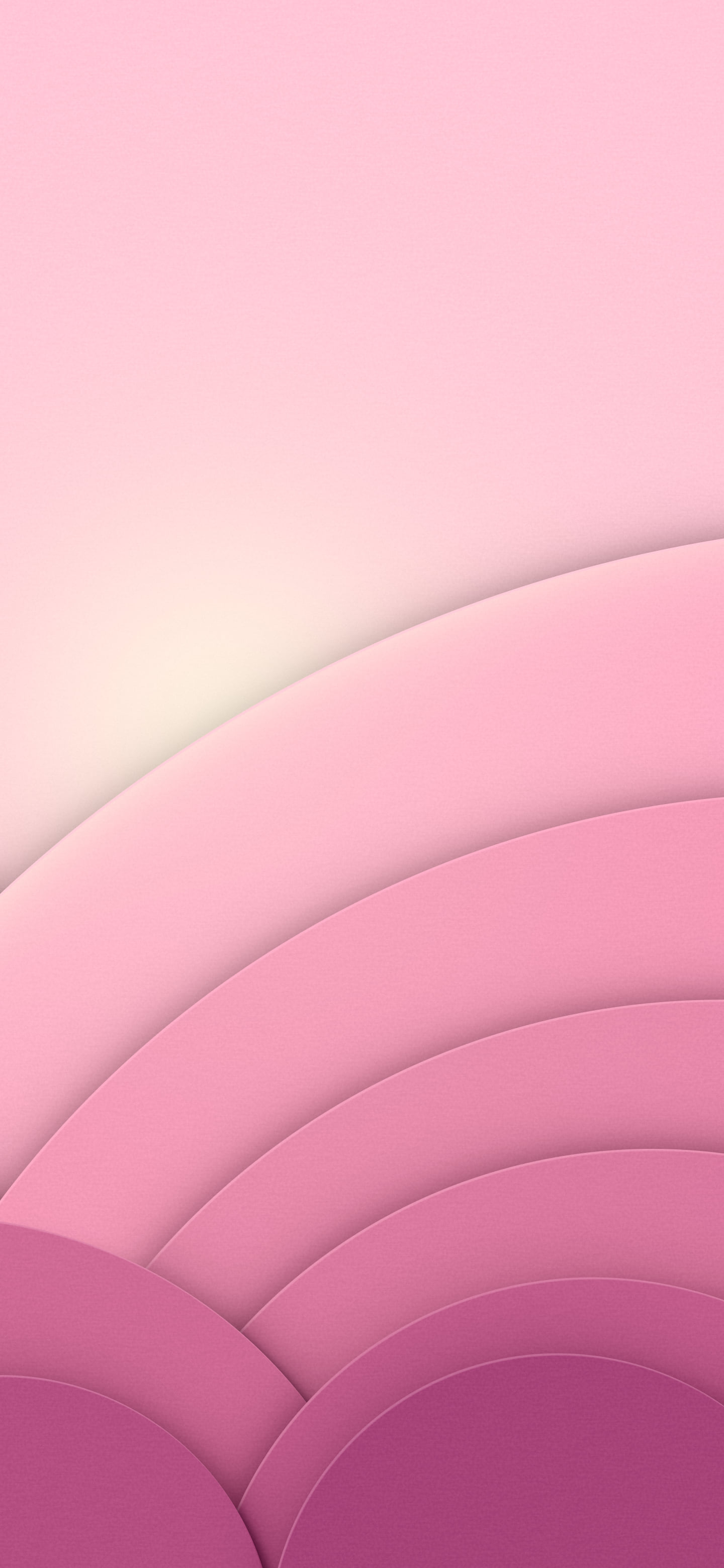 Pink 3D Paper Cut Geometric Circles wallpaper for iPhone and Android