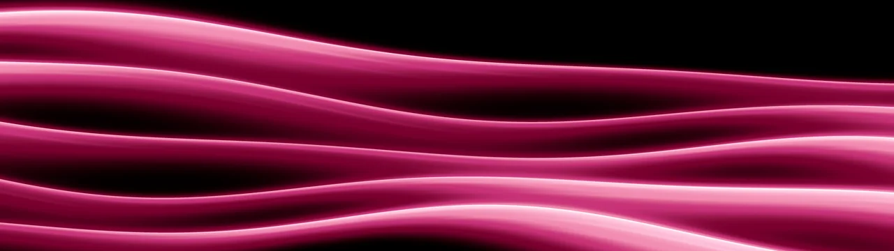 Pink Abstract Wave dual monitor wallpaper, 7680 × 2160