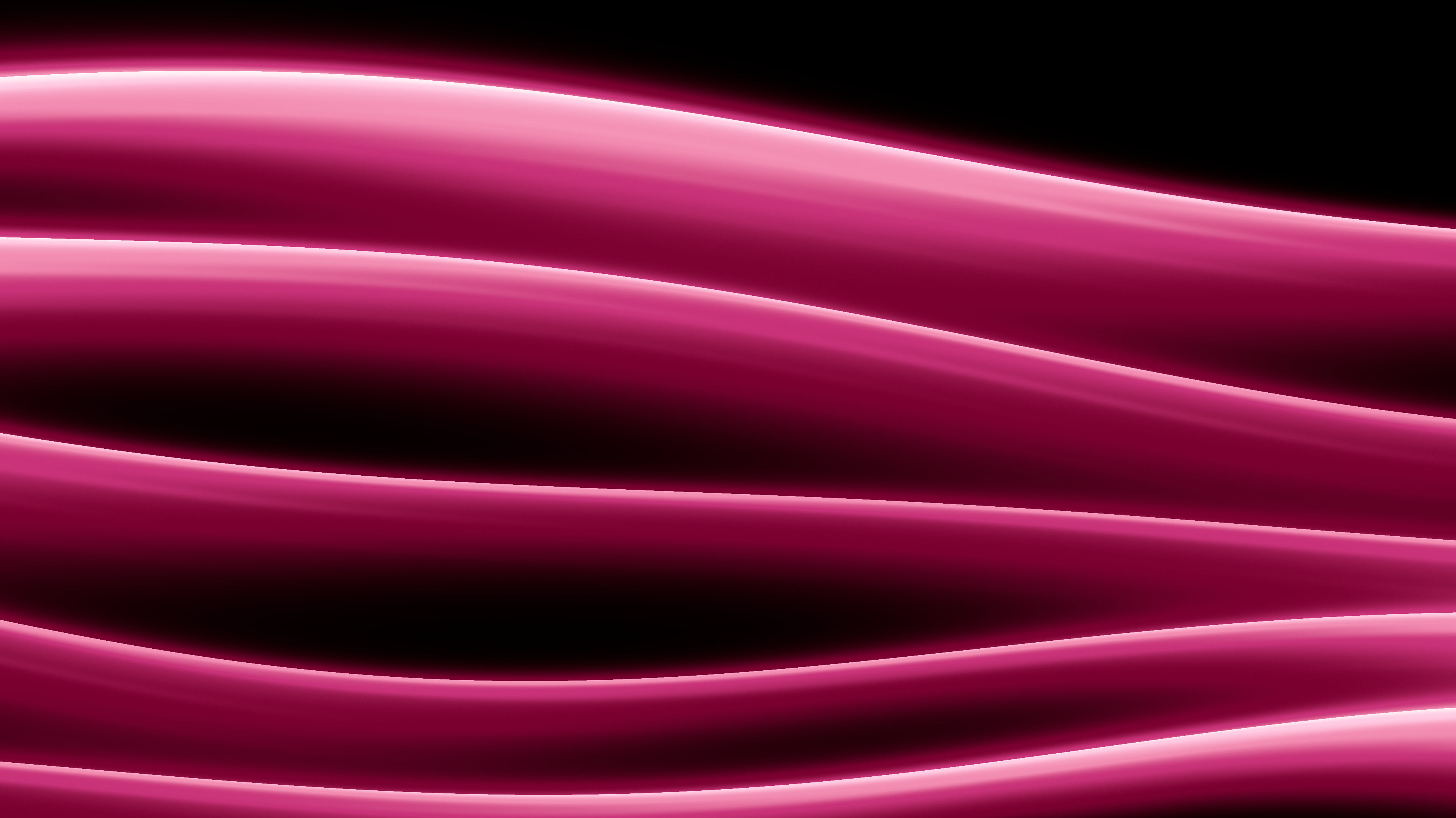 Pink Abstract Wave desktop wallpaper in 4K