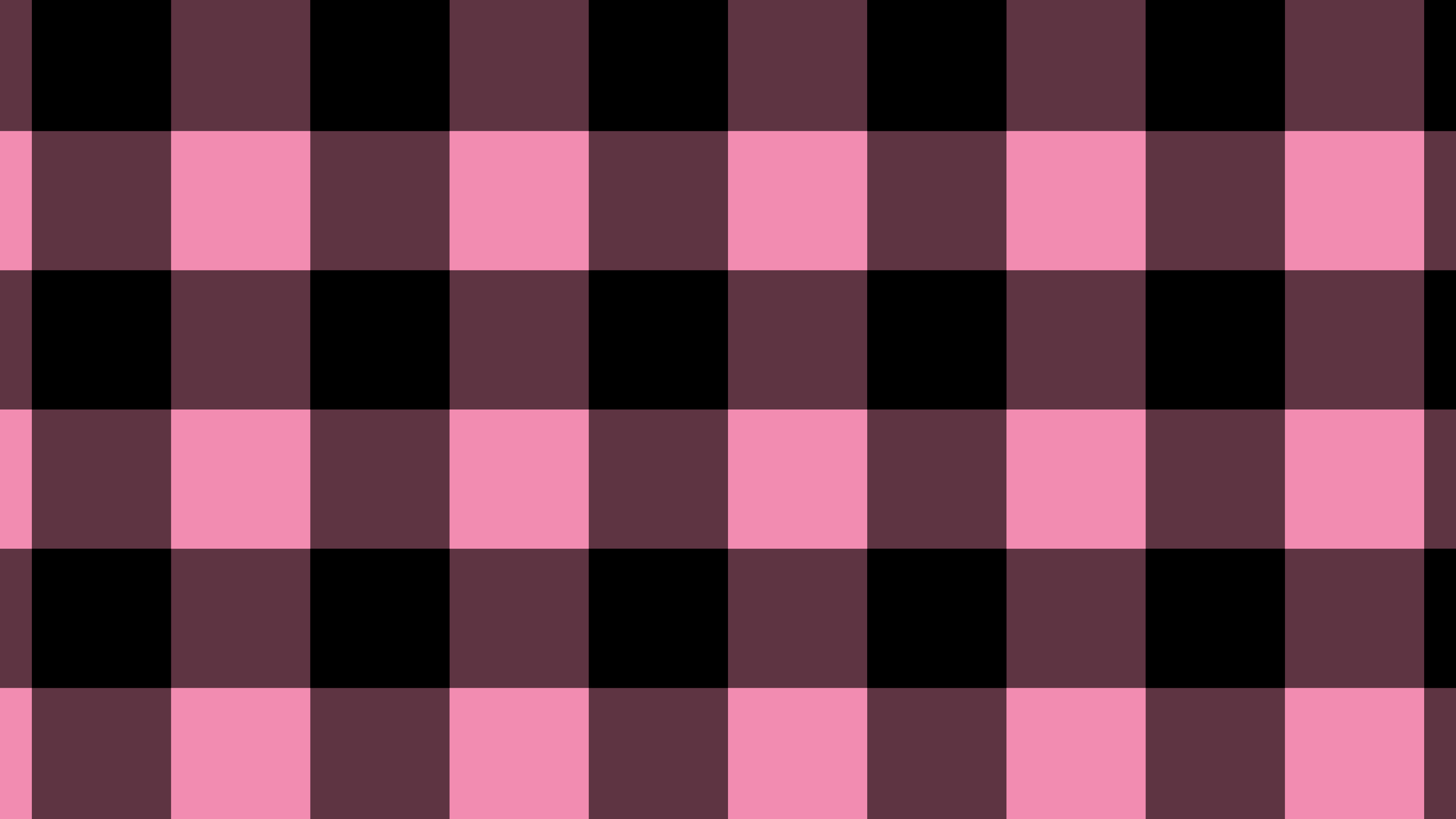 Pink and Black Buffalo Check Plaid desktop wallpaper in 4K