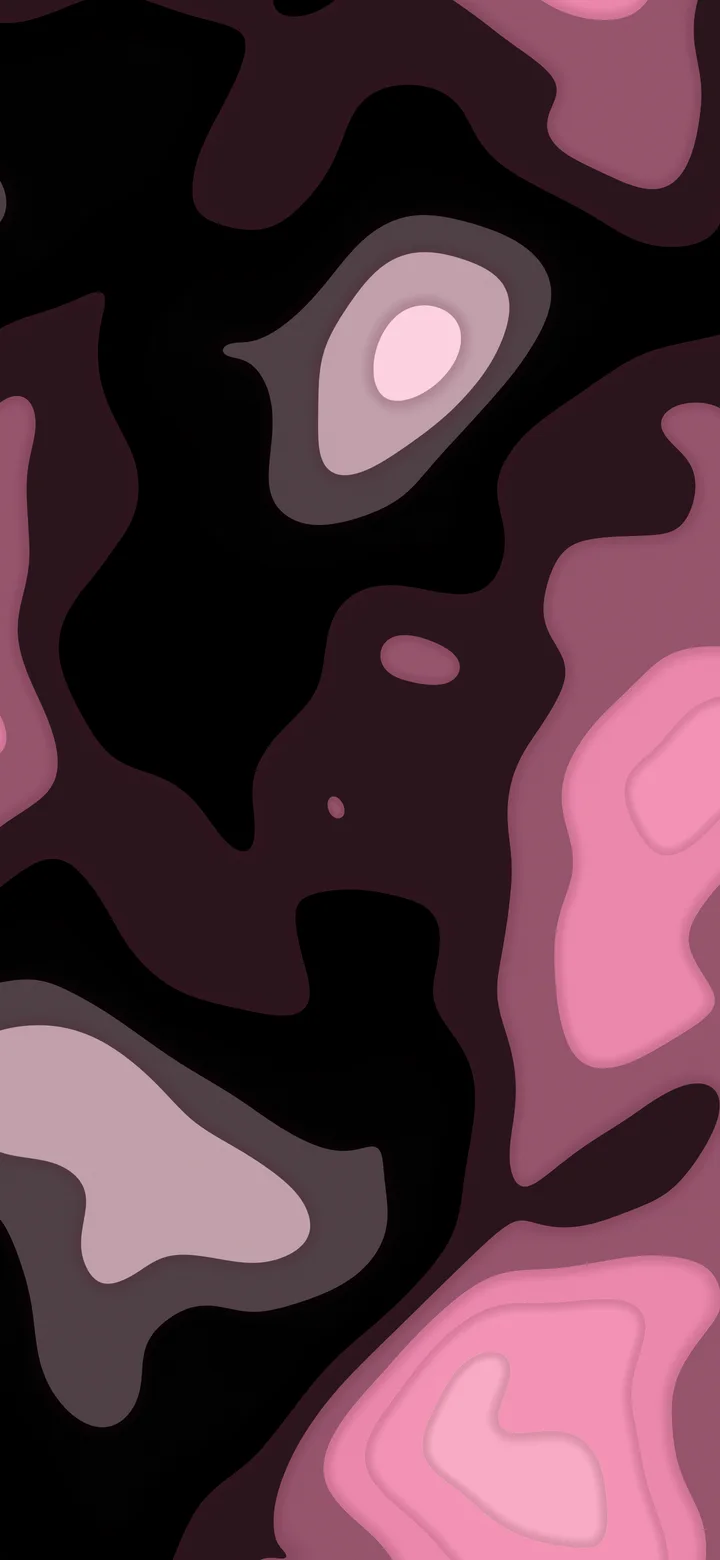Pink and Black Layered Topographic wallpaper for iPhone and Android
