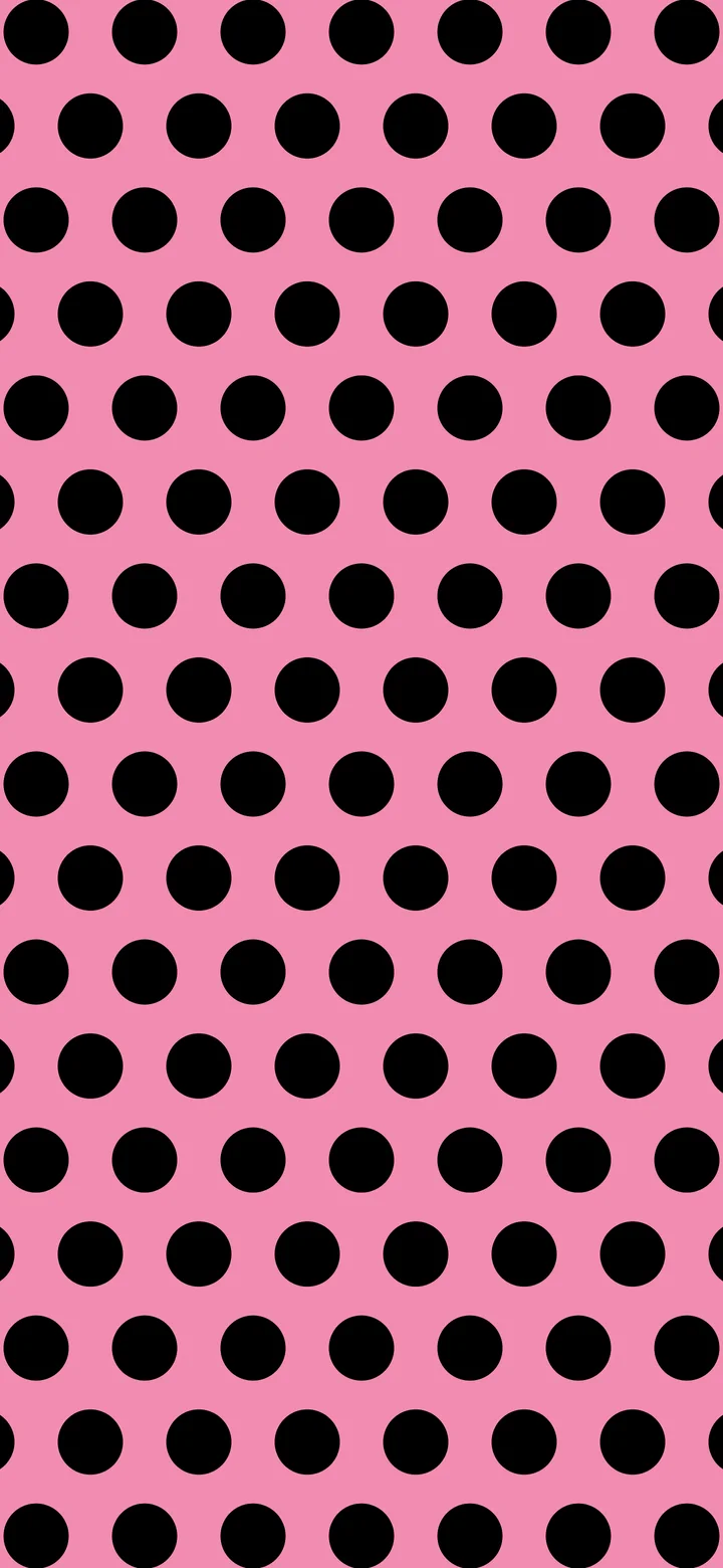 Pink and Black Polka Dot wallpaper for iPhone and Android